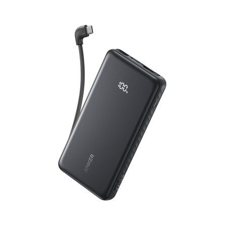 Anker Power Bank 20K Built in USB-C Cable Black