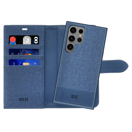 Blu Element Folio 2 in 1 Case Navy for Samsung Galaxy S24 Ultra