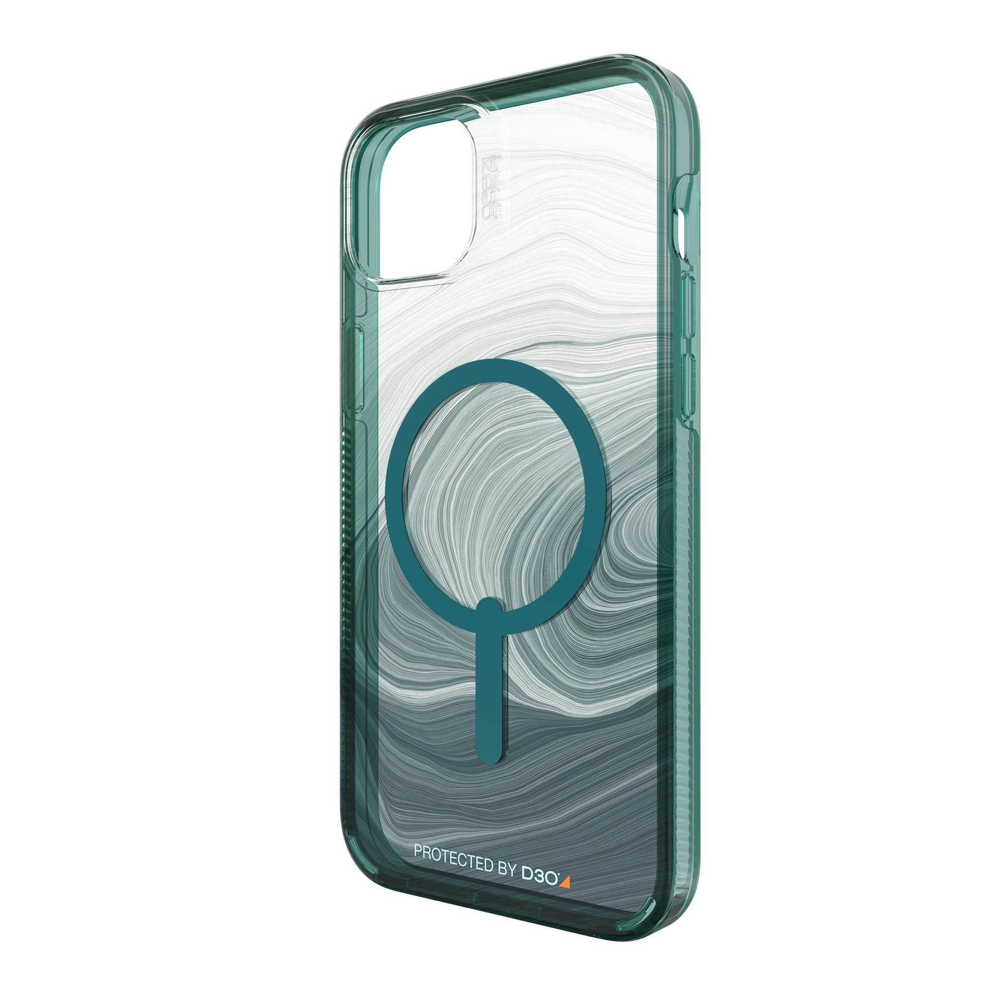 iPhone 15 Plus/14 Plus Gear4 D3O Milan Snap Case - Green Swirl - 15-10127