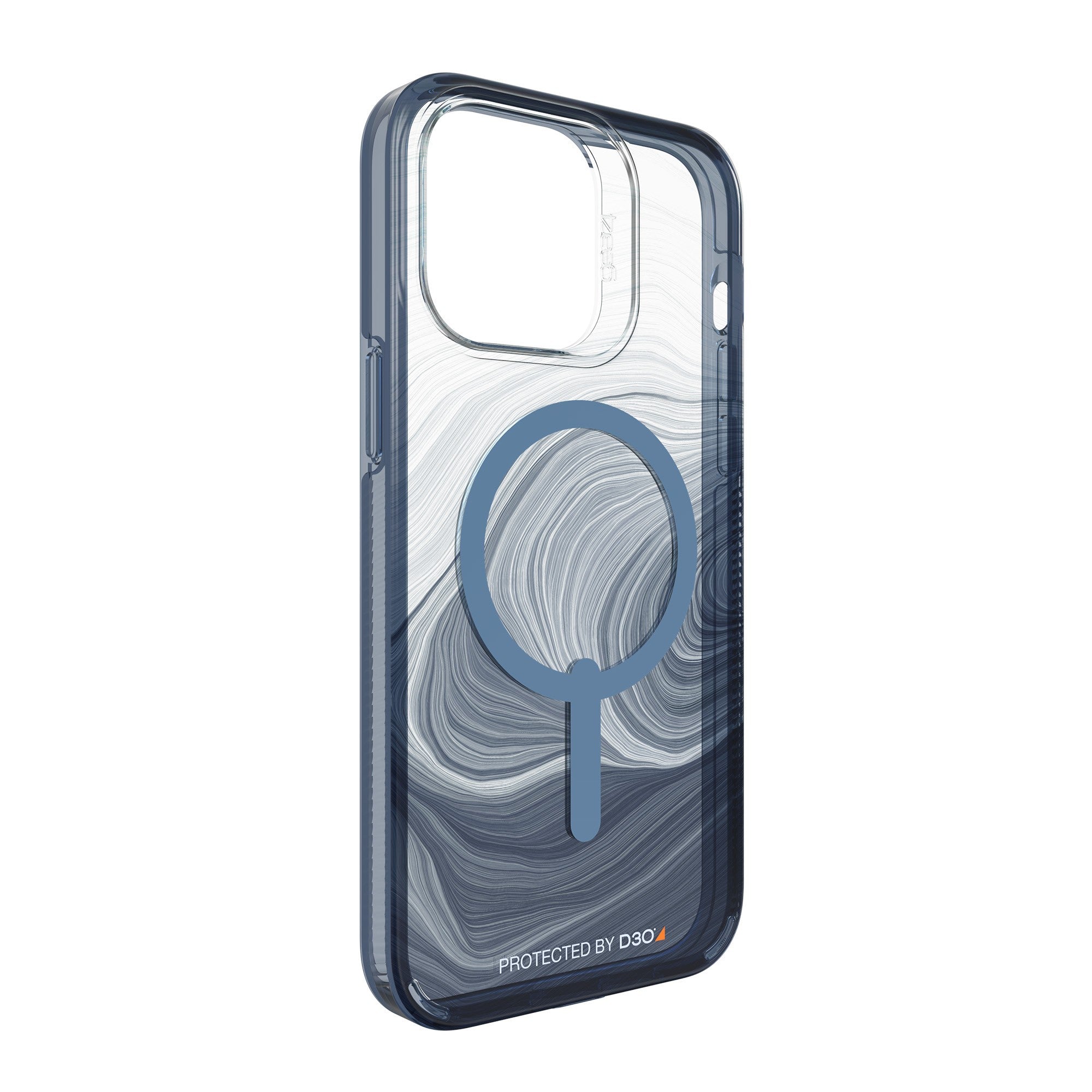 iPhone 14 Pro Max Gear4 D3O Milan Snap Case - Blue Swirl - 15-10146