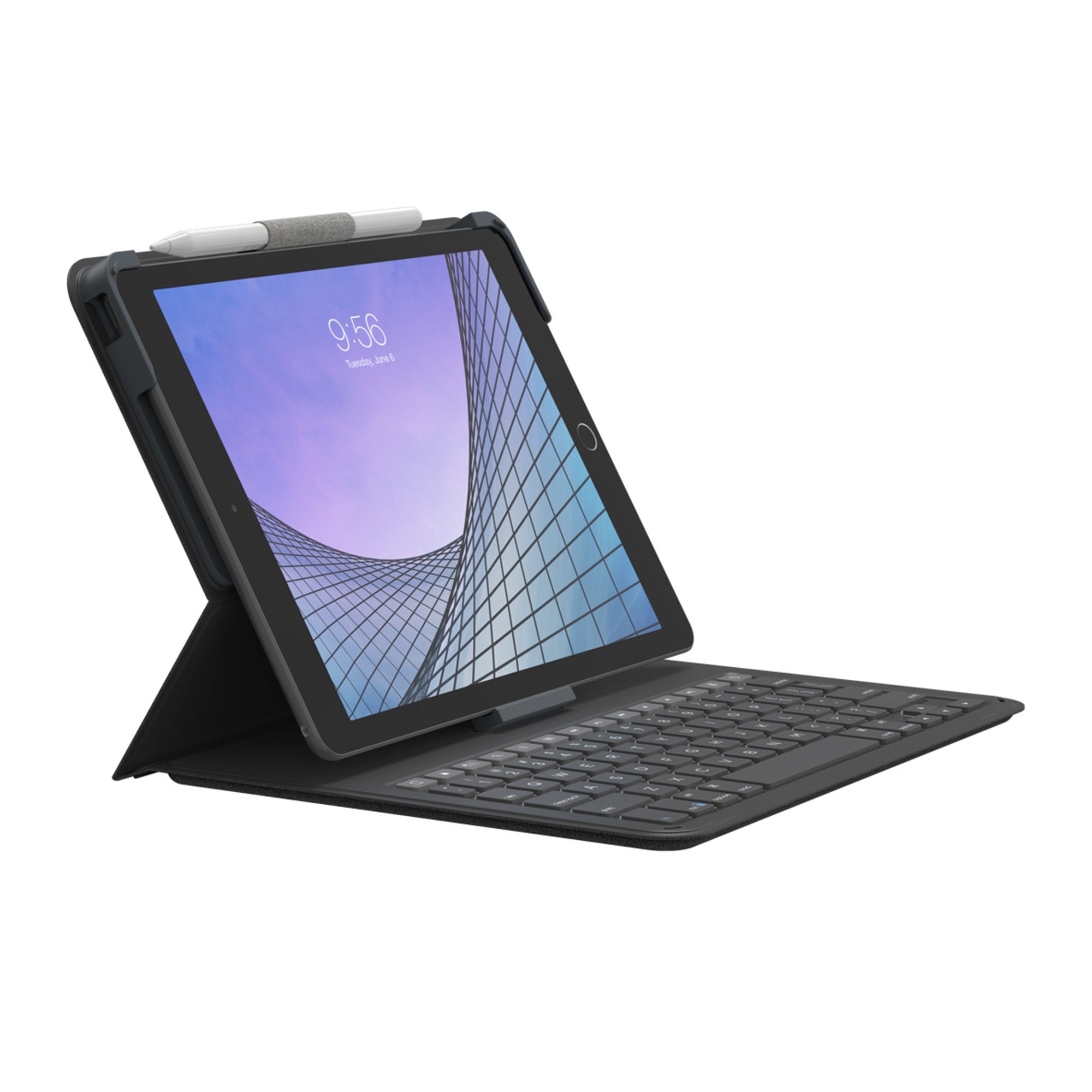 iPad A16/iPad 10th Gen ZAGG Messenger Folio2 Case - Charcoal - 15-10957