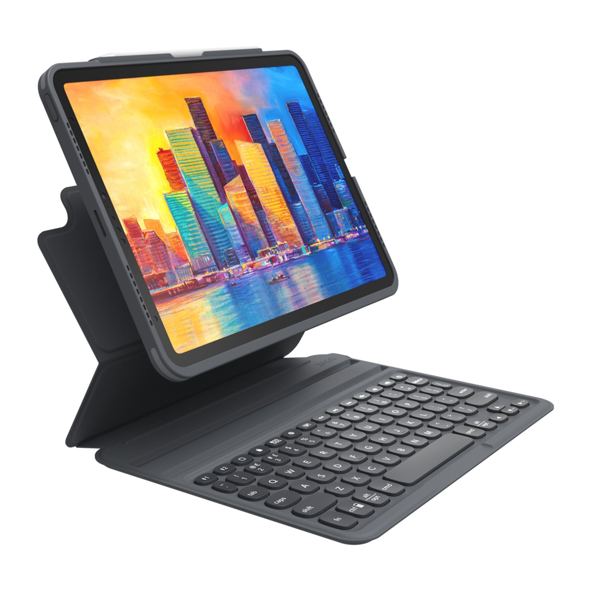iPad A16/iPad 10th Gen ZAGG Pro Keys Keyboard - Charcoal - 15-10958