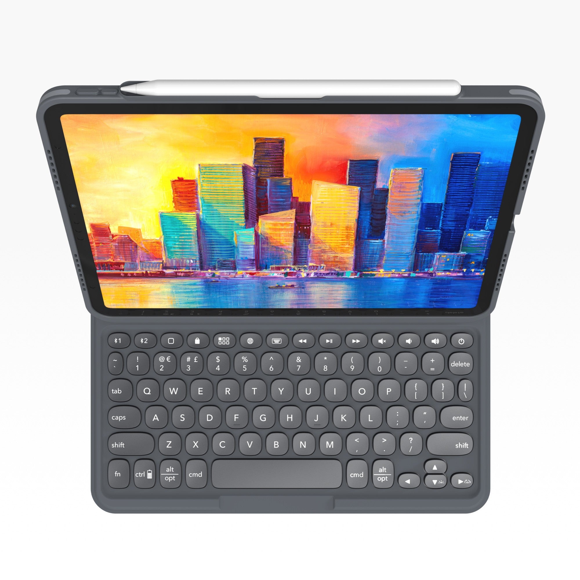 iPad A16/iPad 10th Gen ZAGG Pro Keys Keyboard - Charcoal - 15-10958