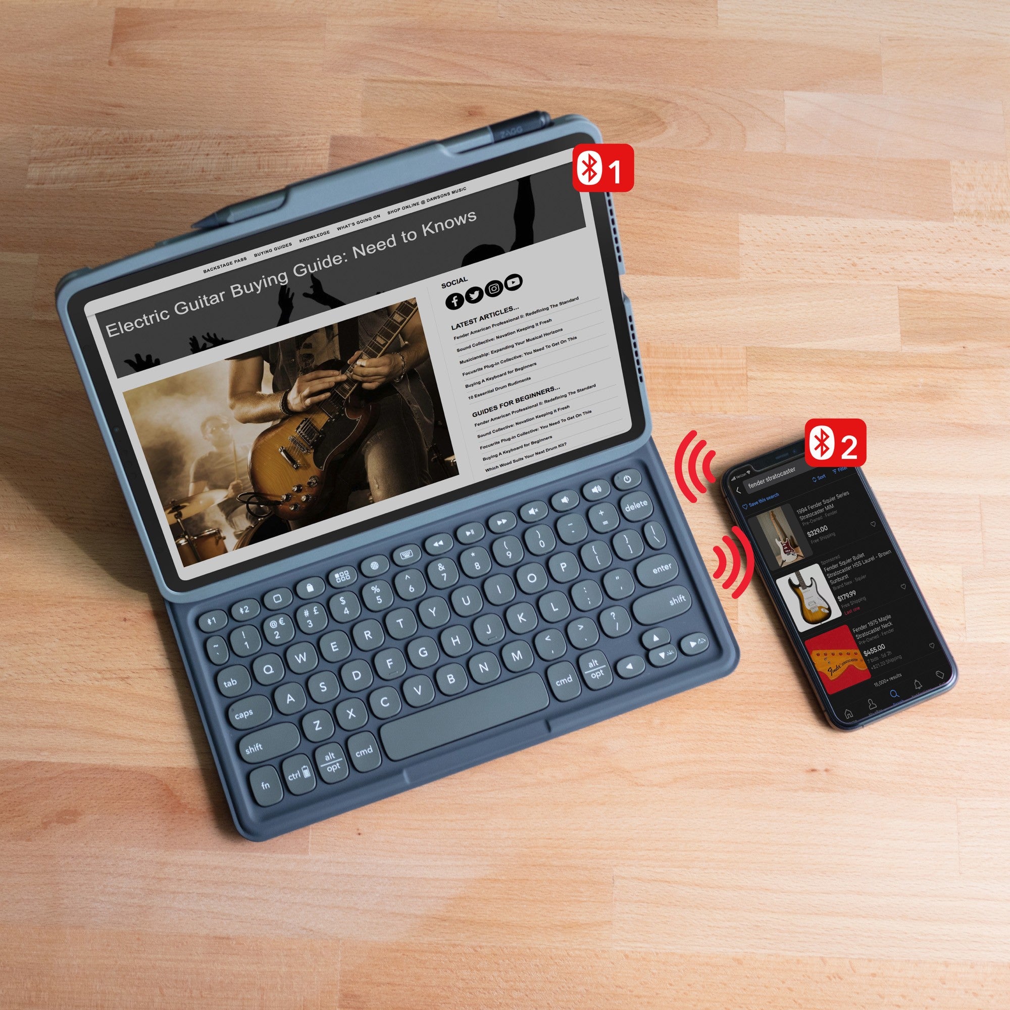 iPad A16/iPad 10th Gen ZAGG Pro Keys Keyboard - Charcoal - 15-10958