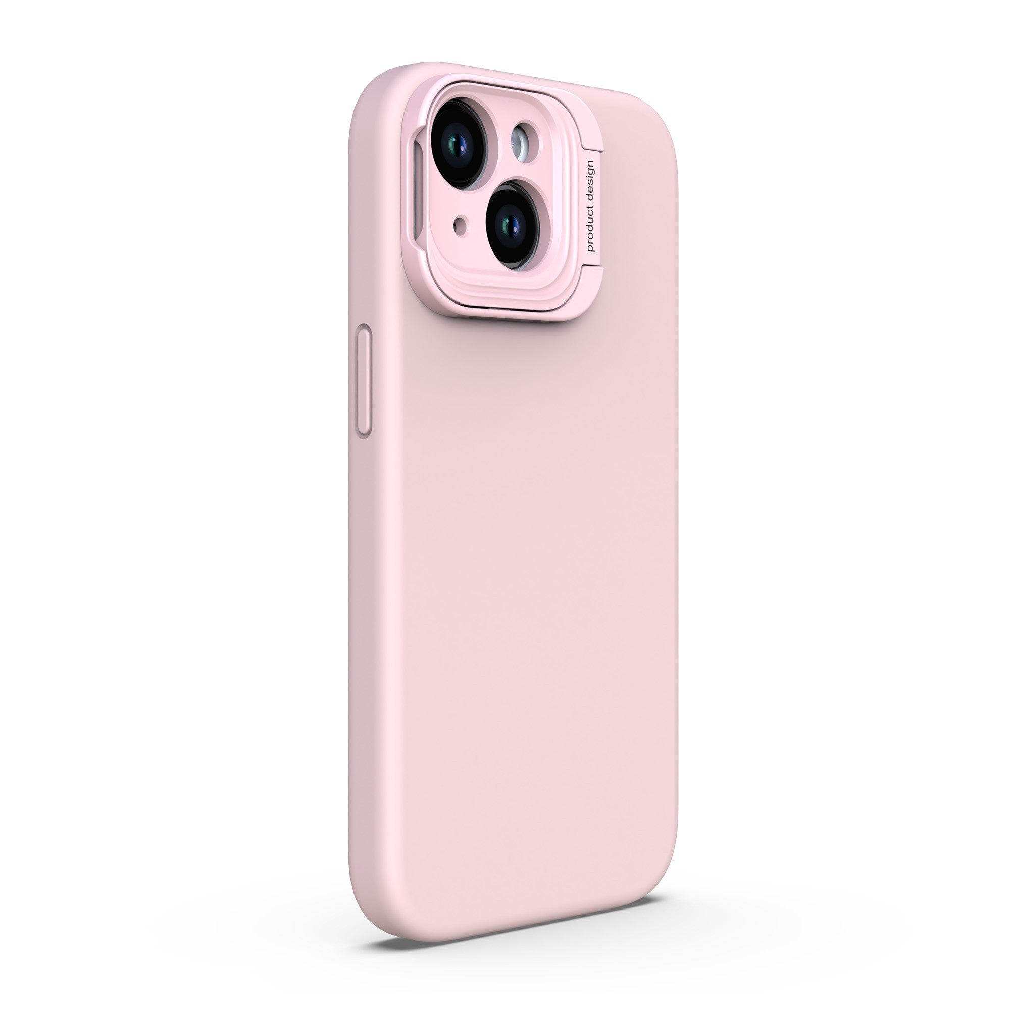 iPhone 15 Uunique Liquid Silicone MagSafe Stand Case - Baby Pink - 15-11347