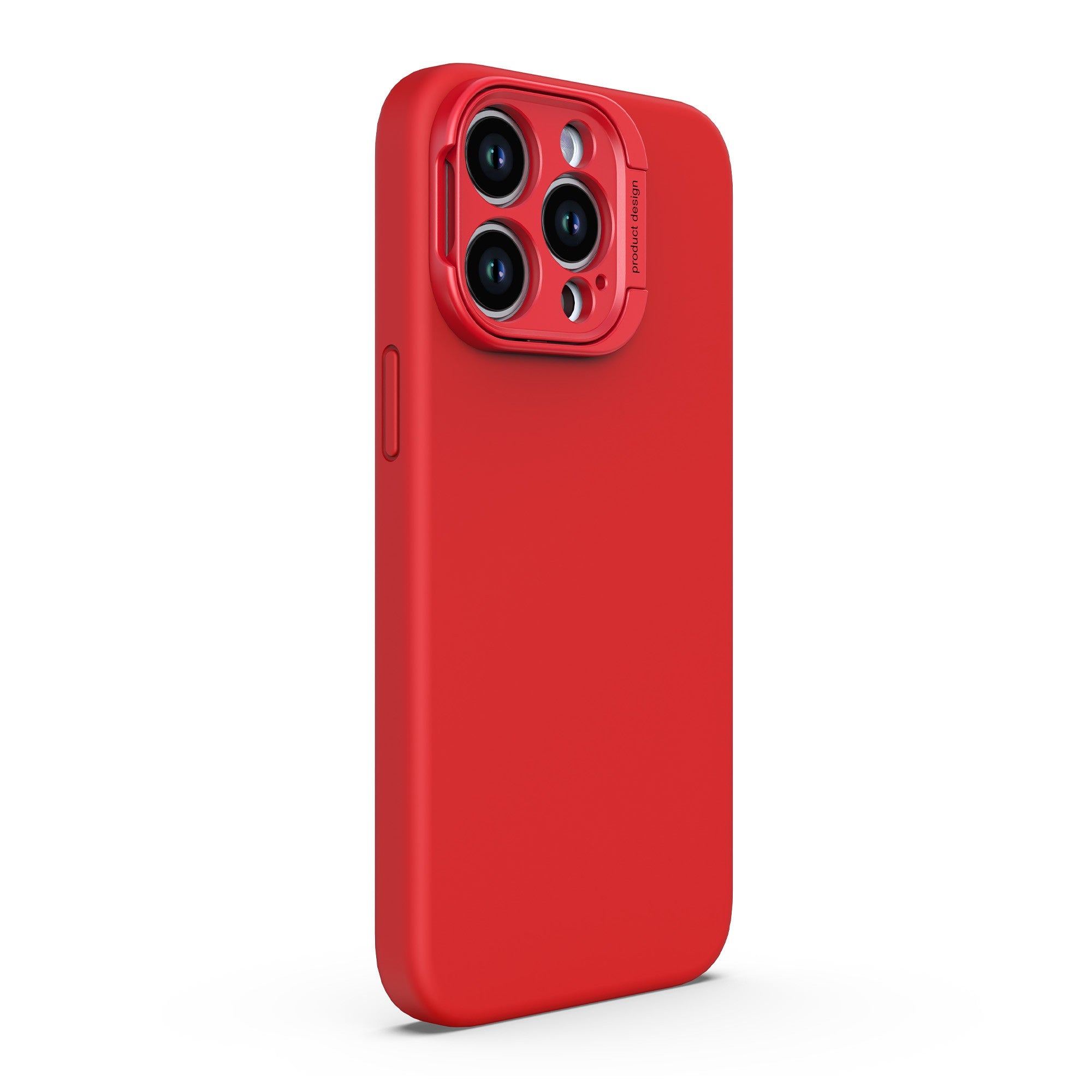 iPhone 15 Pro Max Uunique Liquid Silicone MagSafe Stand Case - Red - 15-11360