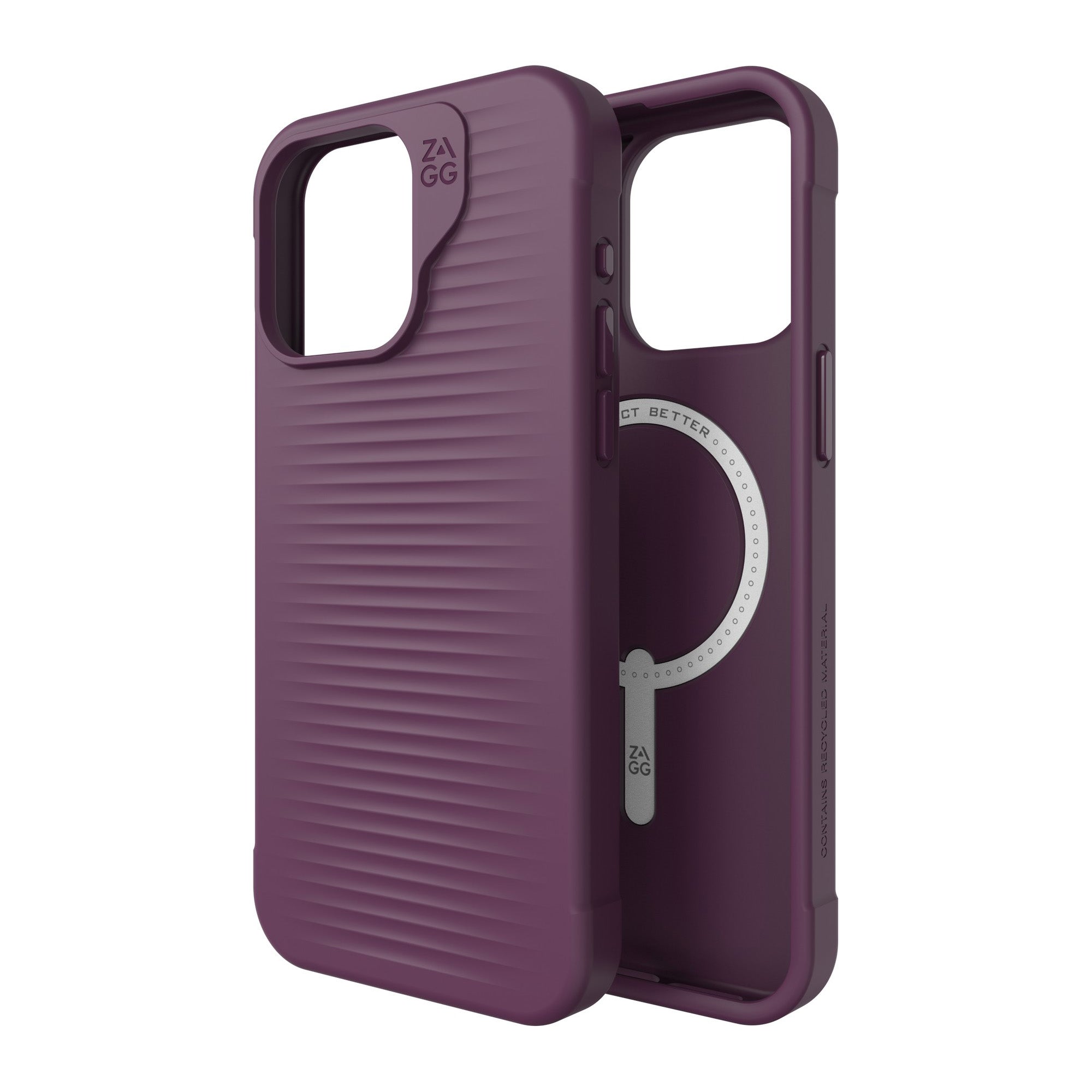 iPhone 15 Pro Max ZAGG/GEAR4 Graphene Luxe Snap Case - Plum - 15-11687