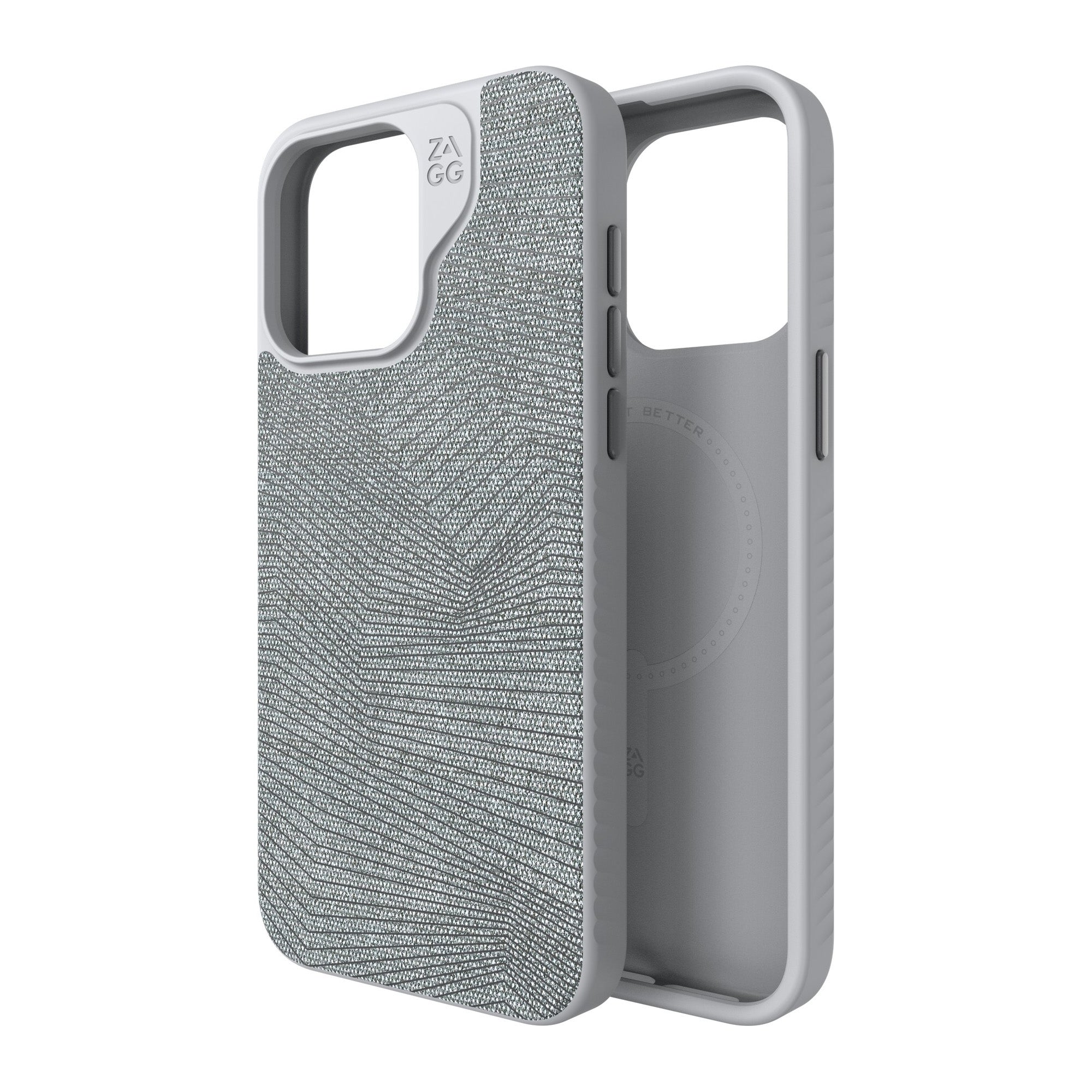 iPhone 15 Pro Max ZAGG/GEAR4 Graphene London Snap Case - Grey Geo - 15-11703