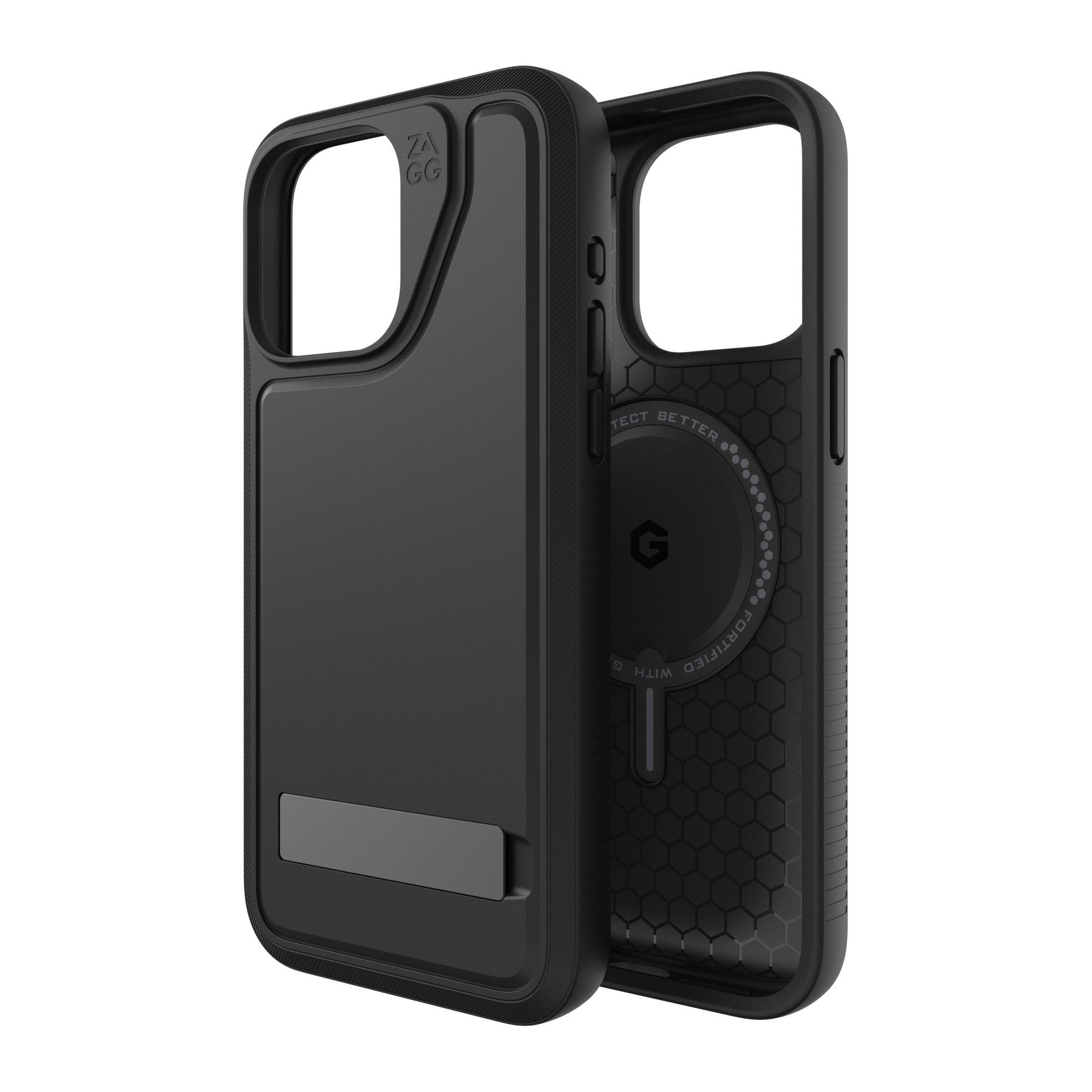 iPhone 15 Pro Max ZAGG/GEAR4 Graphene Everest Snap Kickstand Case - Black - 15-11710