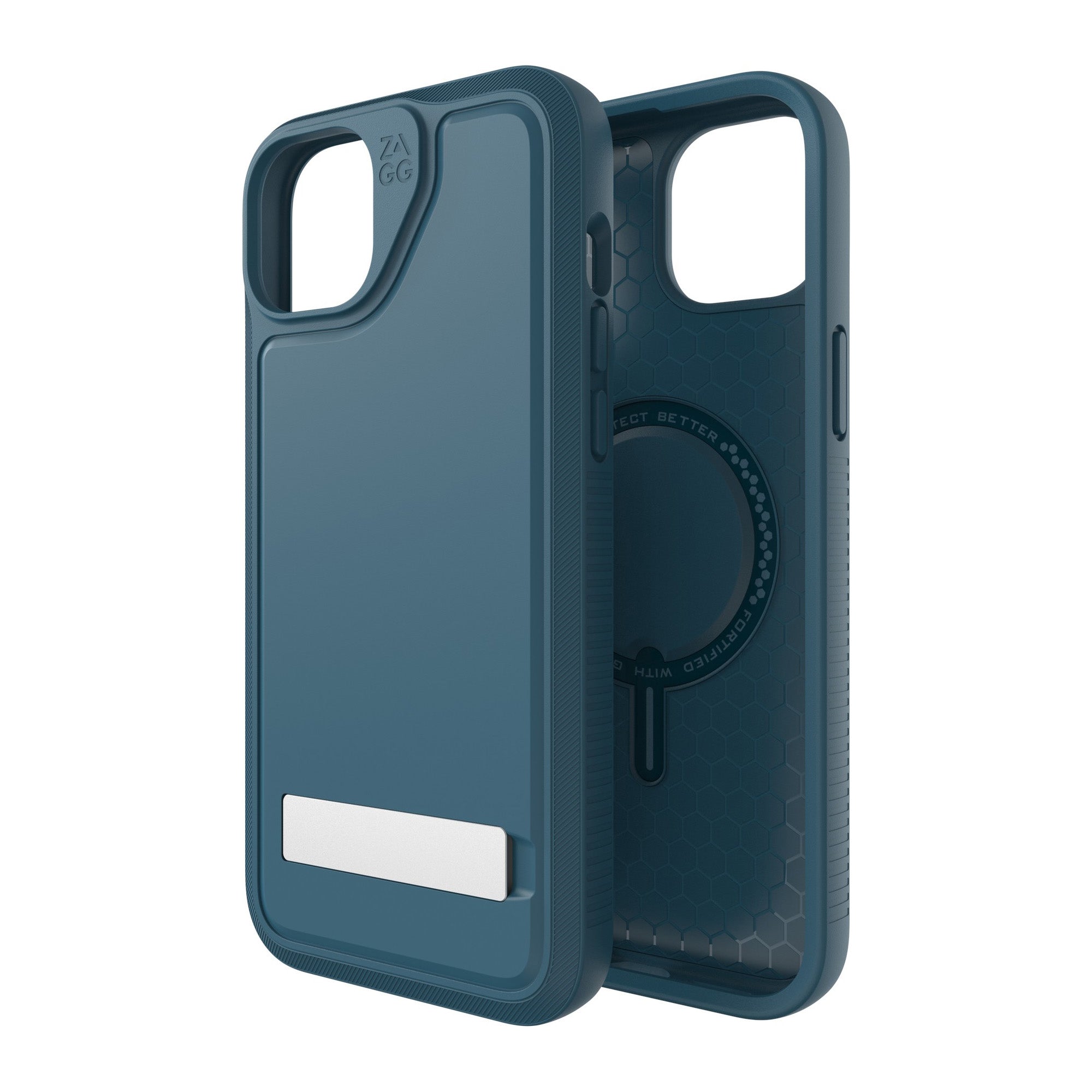 iPhone 15 Plus/14 Plus ZAGG/GEAR4 Graphene Everest Snap Kickstand Case - Marine - 15-11725