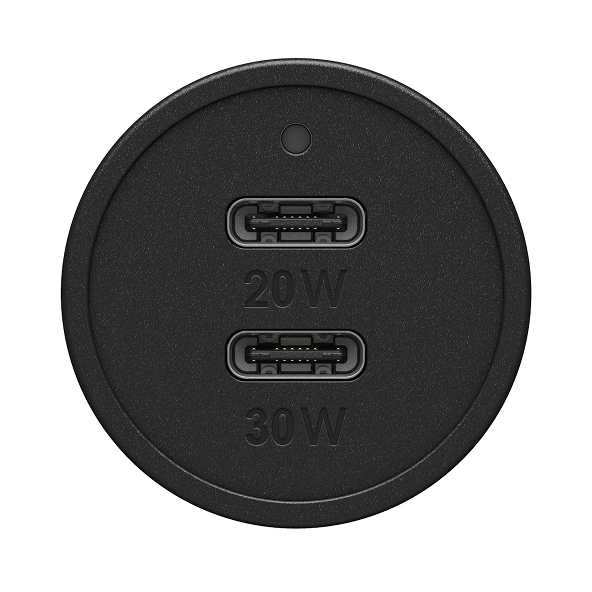 Otterbox 50W Black Dual Port USB-C PD (20W) + USB-C PD (30W) Car Charger - 15-11983