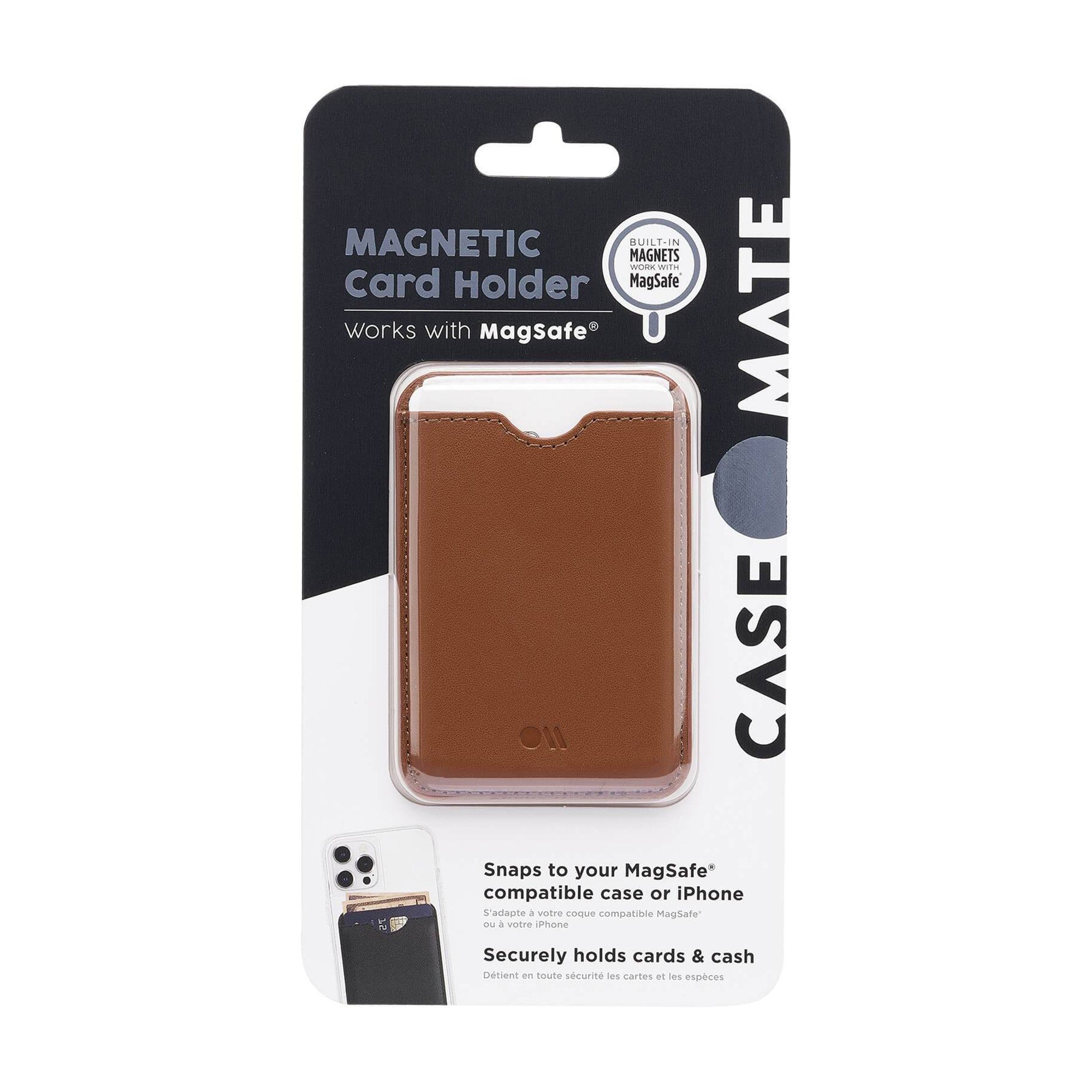 Universal Case-Mate MagSafe Cardholder - Cognac Brown - 15-12298