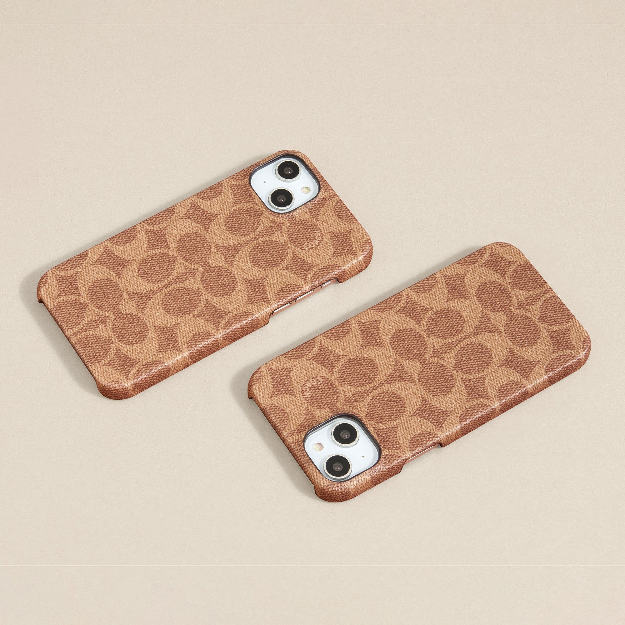 iPhone 15 Pro Max Coach Slim Wrap Signature C Case - Tan - 15-12467