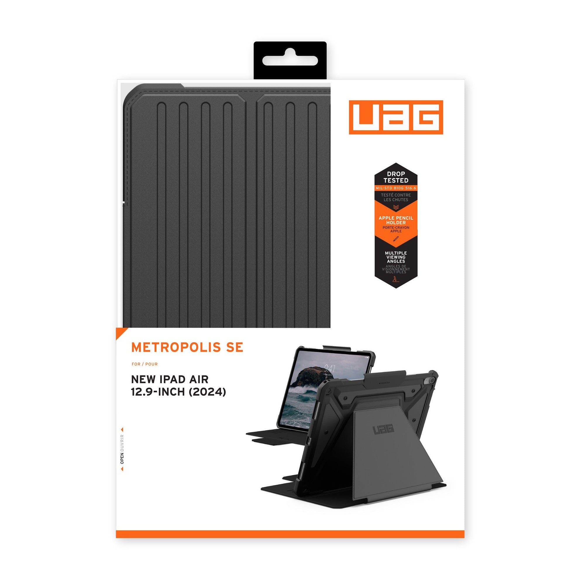 iPad Air 13-in M3/M2 UAG Metropolis SE - Black - 15-12673