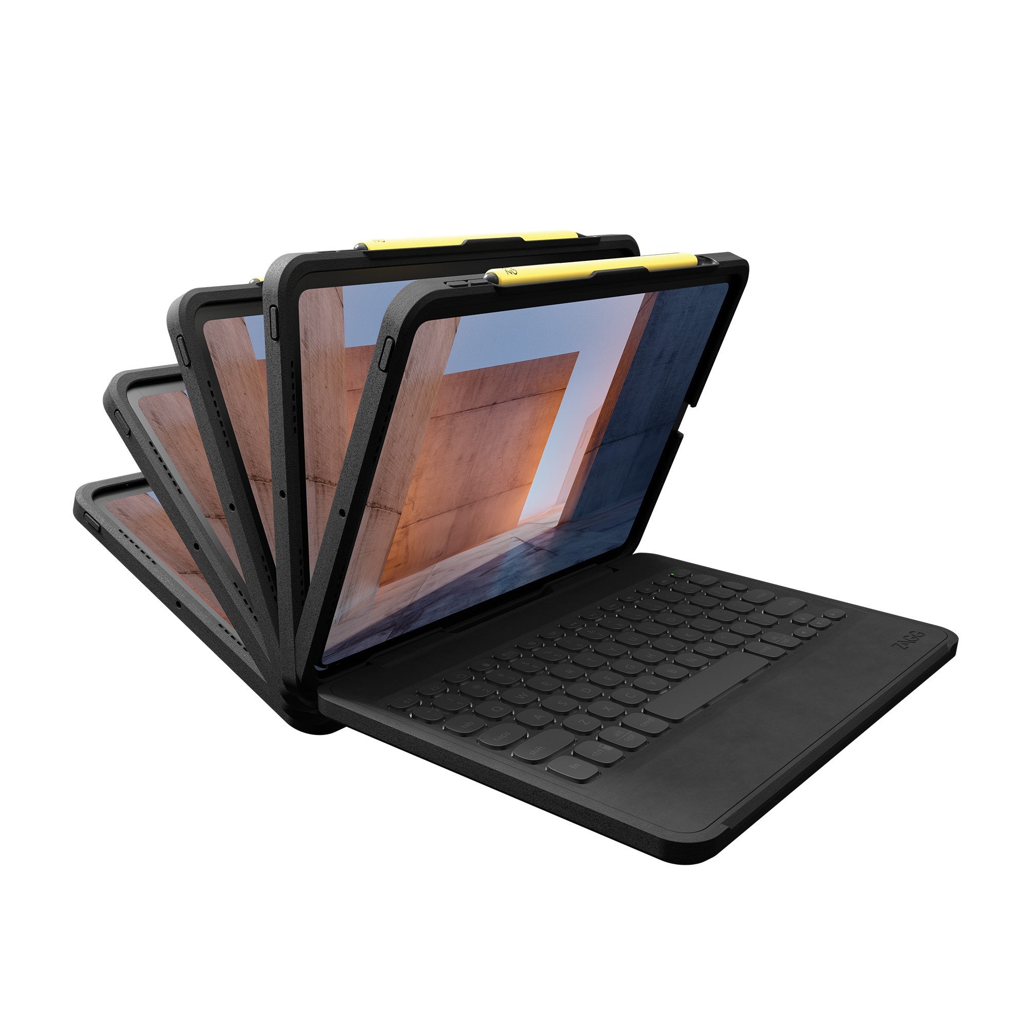 iPad Pro 11-in M5/M4 ZAGG Pro Keys Rugged Keyboard - Black - 15-12888