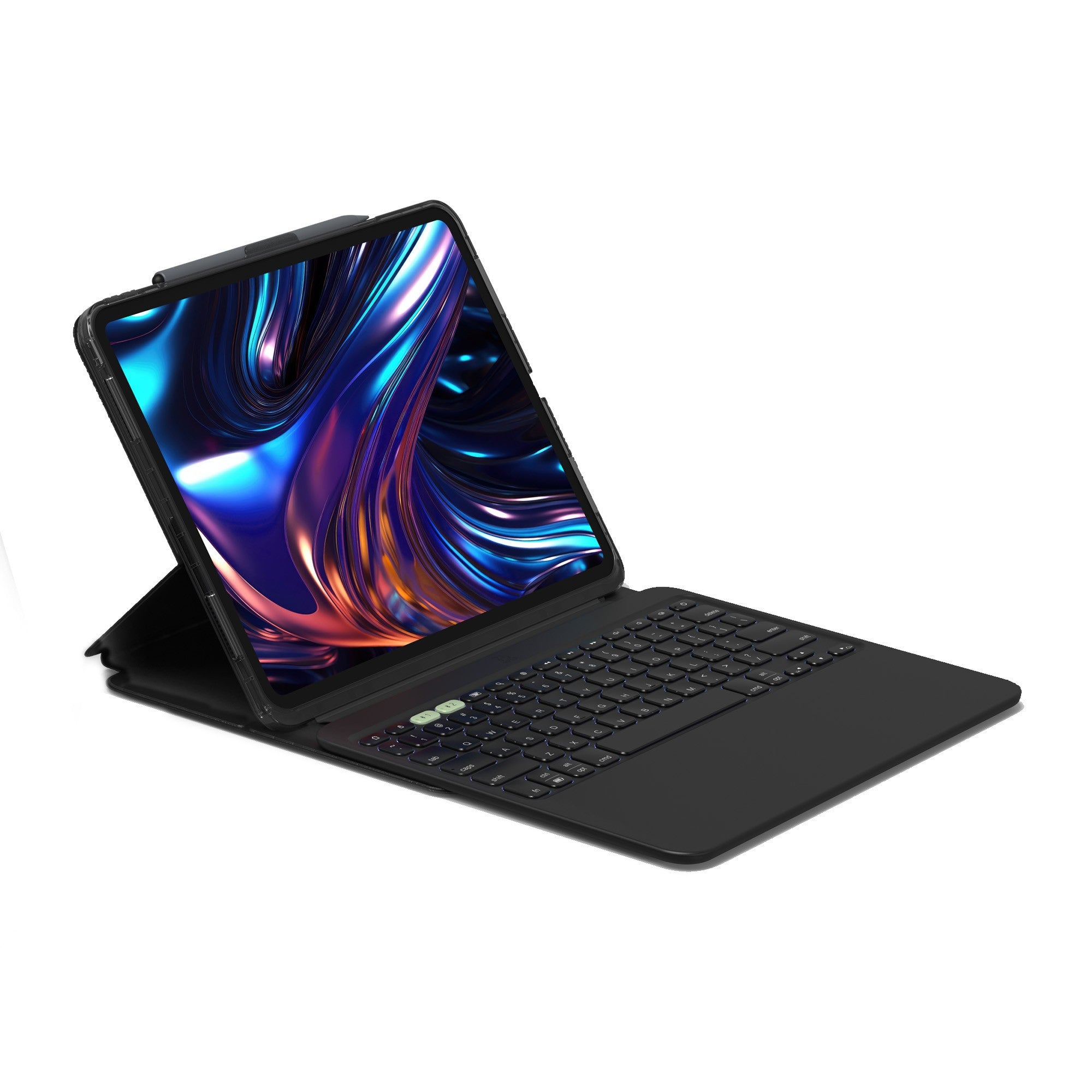 iPad Pro 13-in M5/M4 ZAGG Pro Keys 2 Keyboard - Black - 15-12891