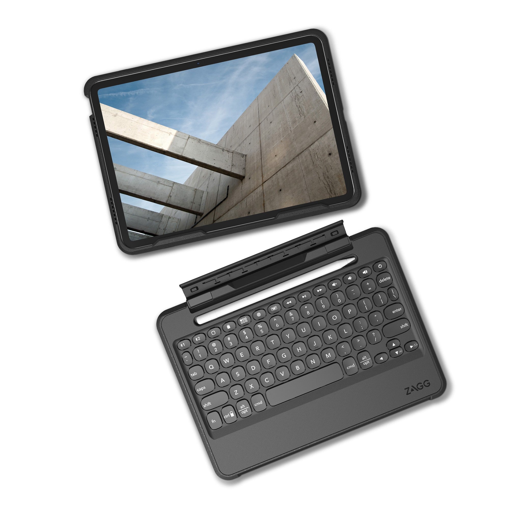 iPad A16/iPad 10th Gen ZAGG Pro Keys Rugged Keyboard - Black - 15-12893