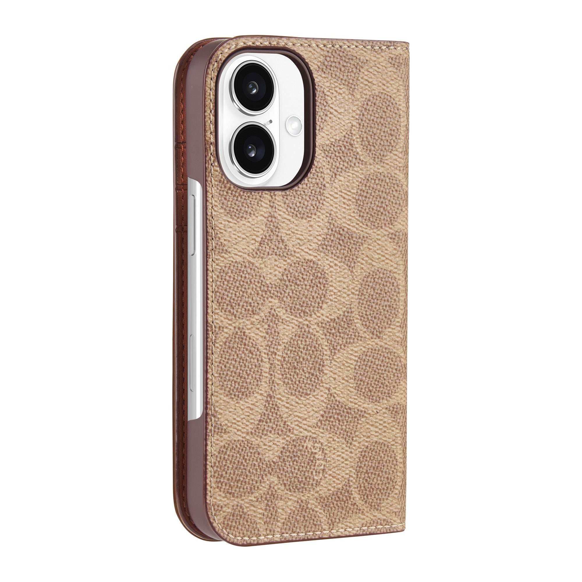 iPhone 16 Coach Folio Signature C Case - Tan - 15-13358