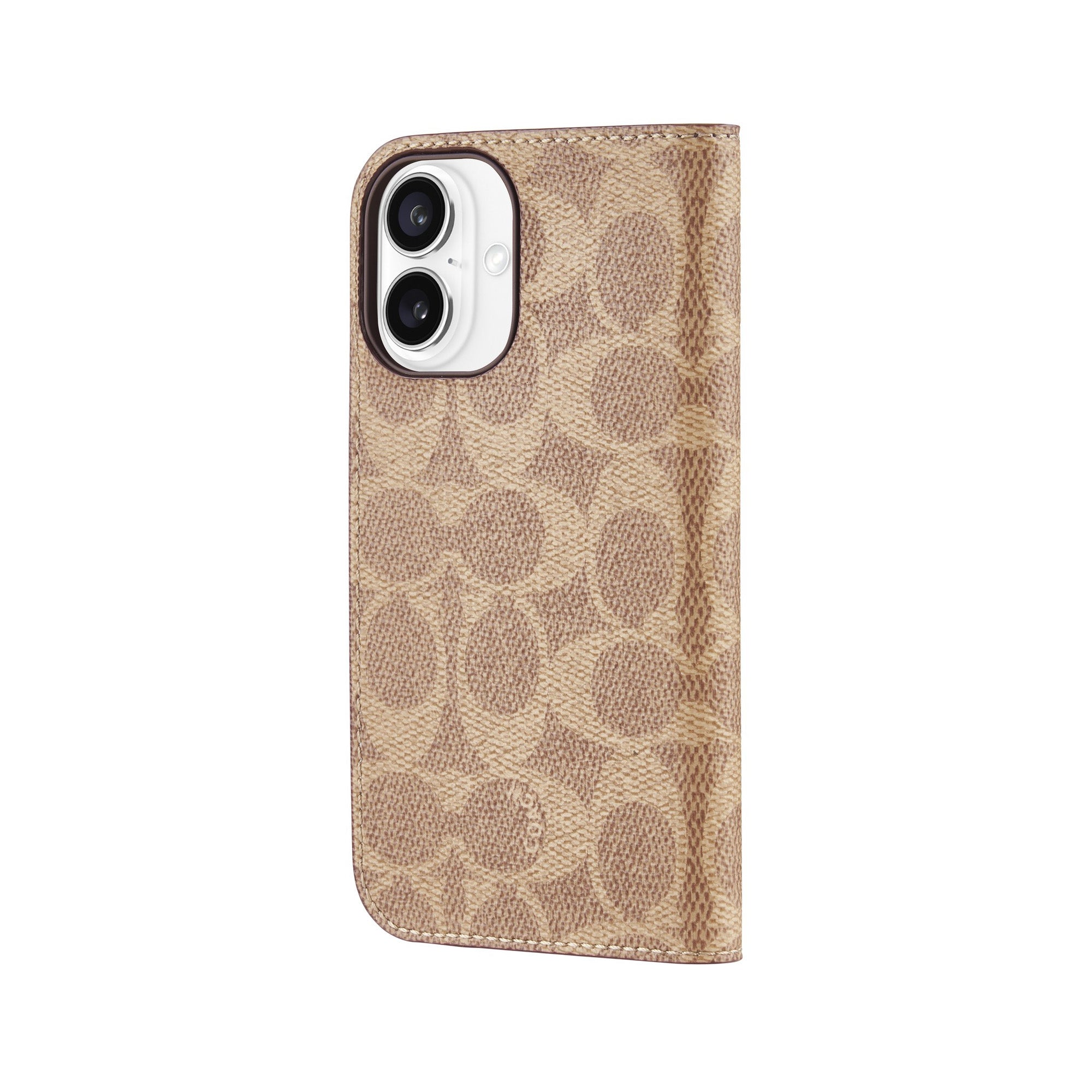 iPhone 16 Coach Folio Signature C Case - Tan - 15-13358