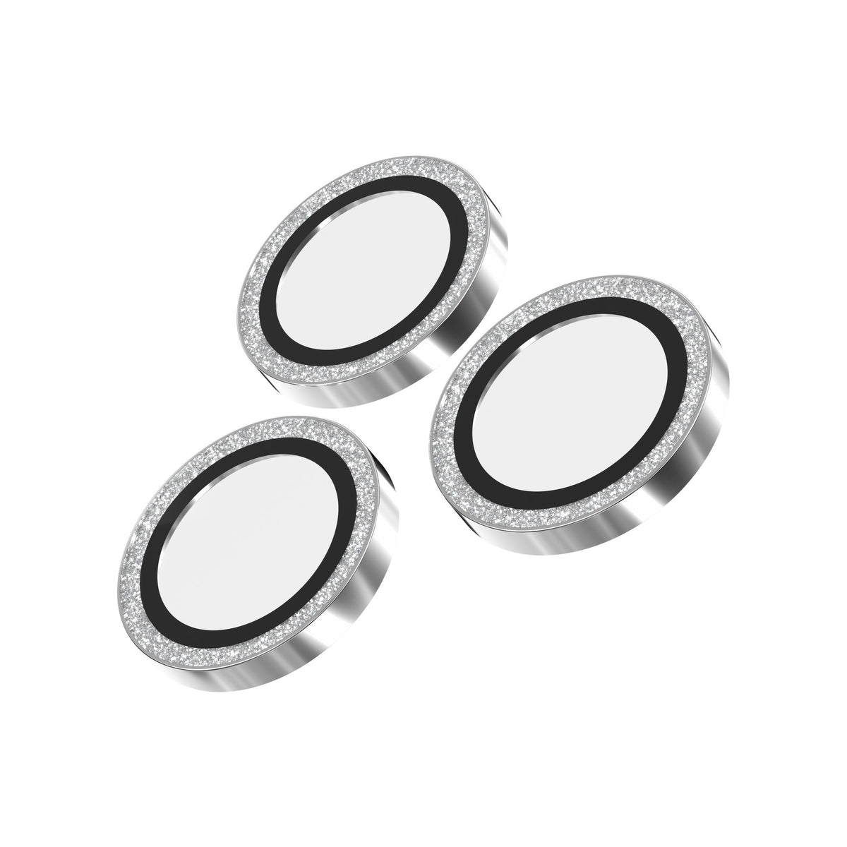 iPhone 16 Pro/16 Pro Max/15 Pro/15 Pro Max ZAGG I/S Glass Elite Camera Ring Lens Protector - Glitter - 15-13554