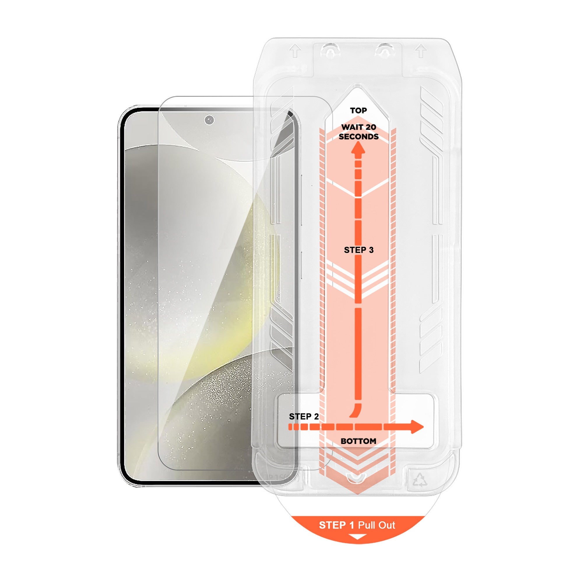 Samsung Galaxy S24 FE/A36 HyperGear Tempered Glass Screen Protector w/Dust-Free Install Tray - 15-13571
