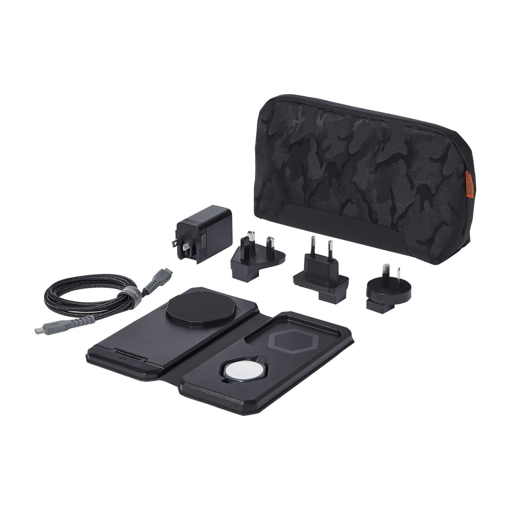 UAG 3in1 Wireless Desktop Travel Charger - Black - 15-13715