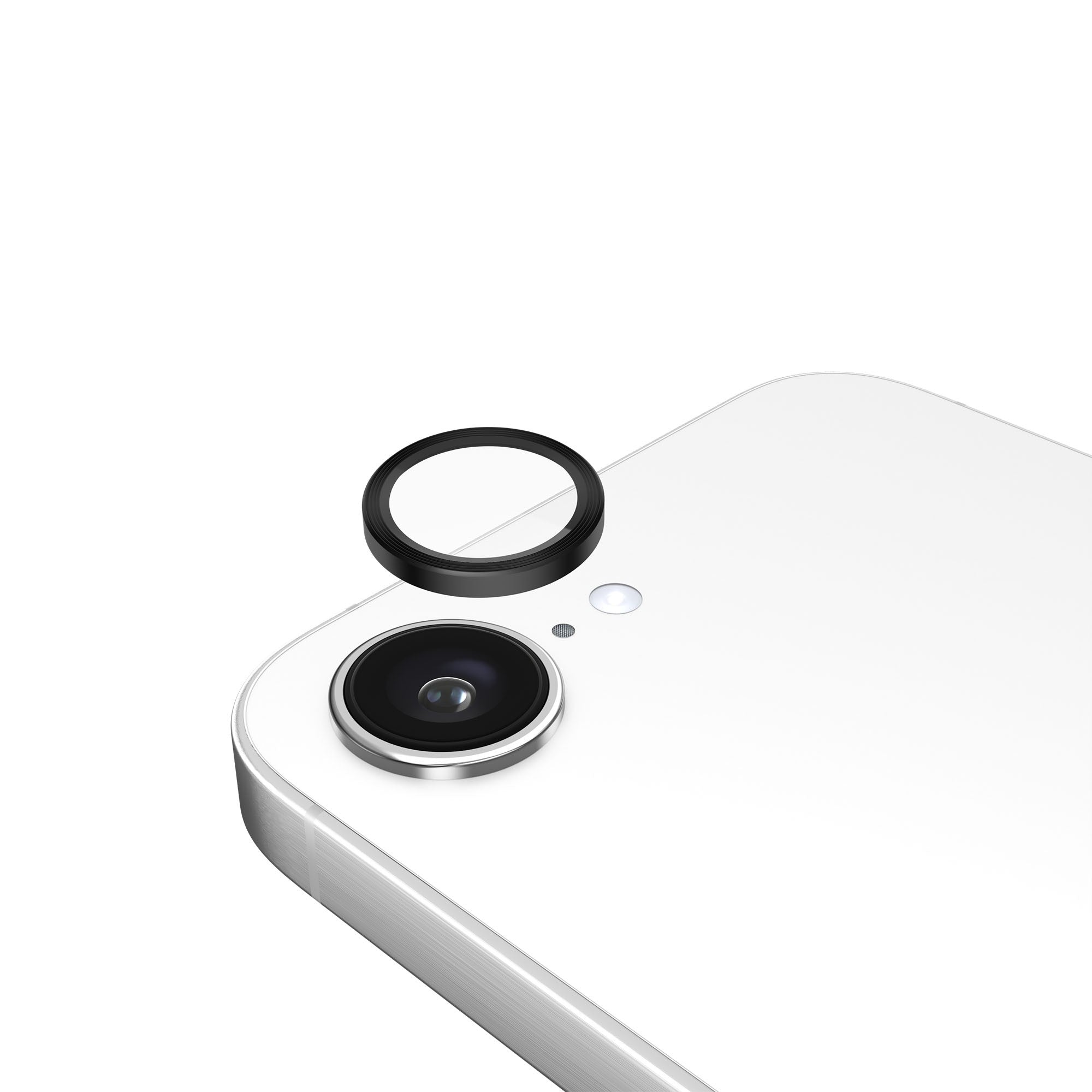 iPhone 17e/16e Case-Mate Aluminum Ring Glass Lens Protector - Black - 15-14102