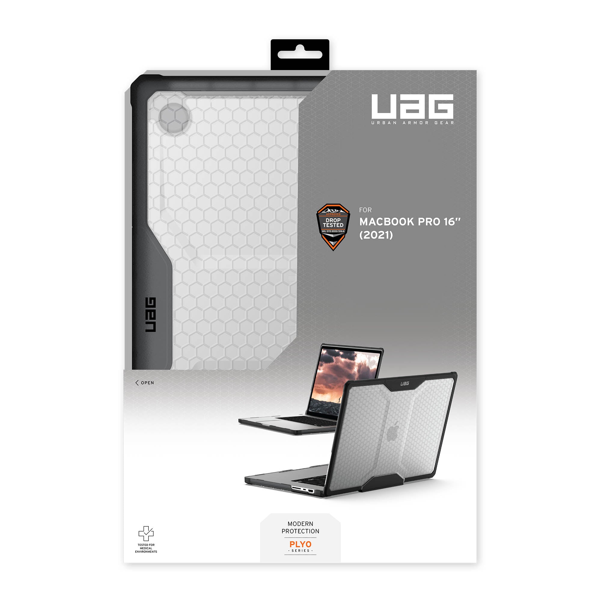 MacBook Pro 16-in M3/M4 Max & Pro UAG Plyo Case - Ice - 15-14285