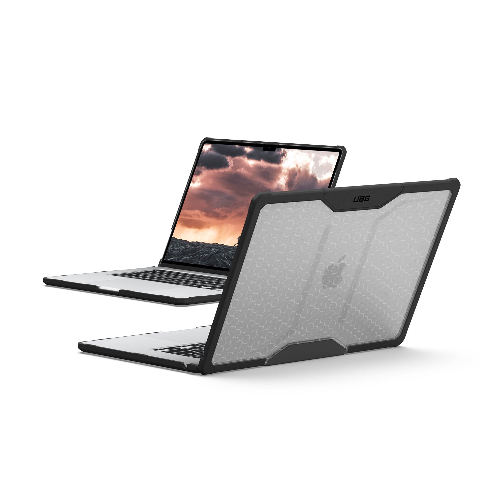 MacBook Air 15-in. (M2/M3/M4) UAG Plyo Case - Ice/Black - 15-14287