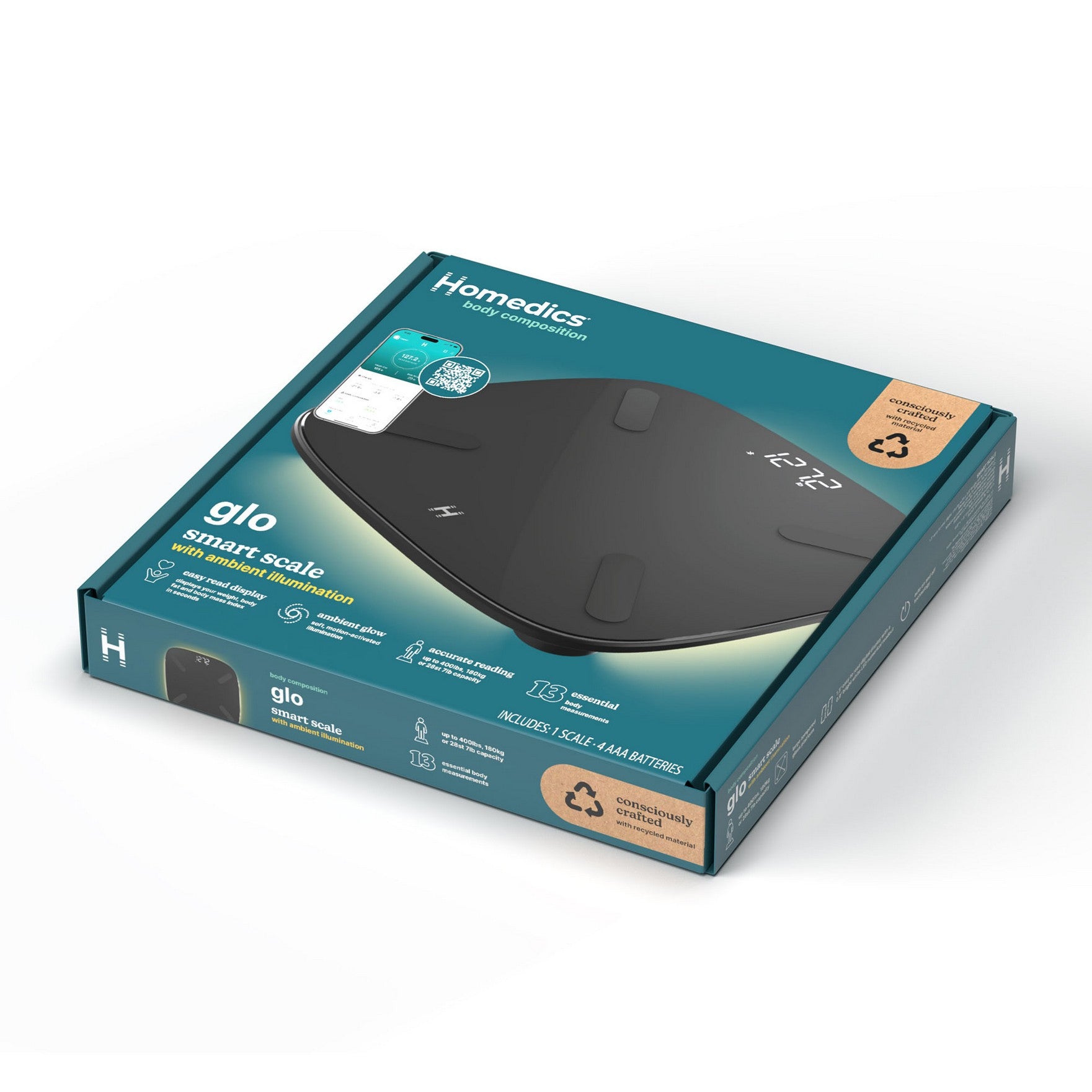 Homedics Body Glo Smart Composition Scale - 15-14432