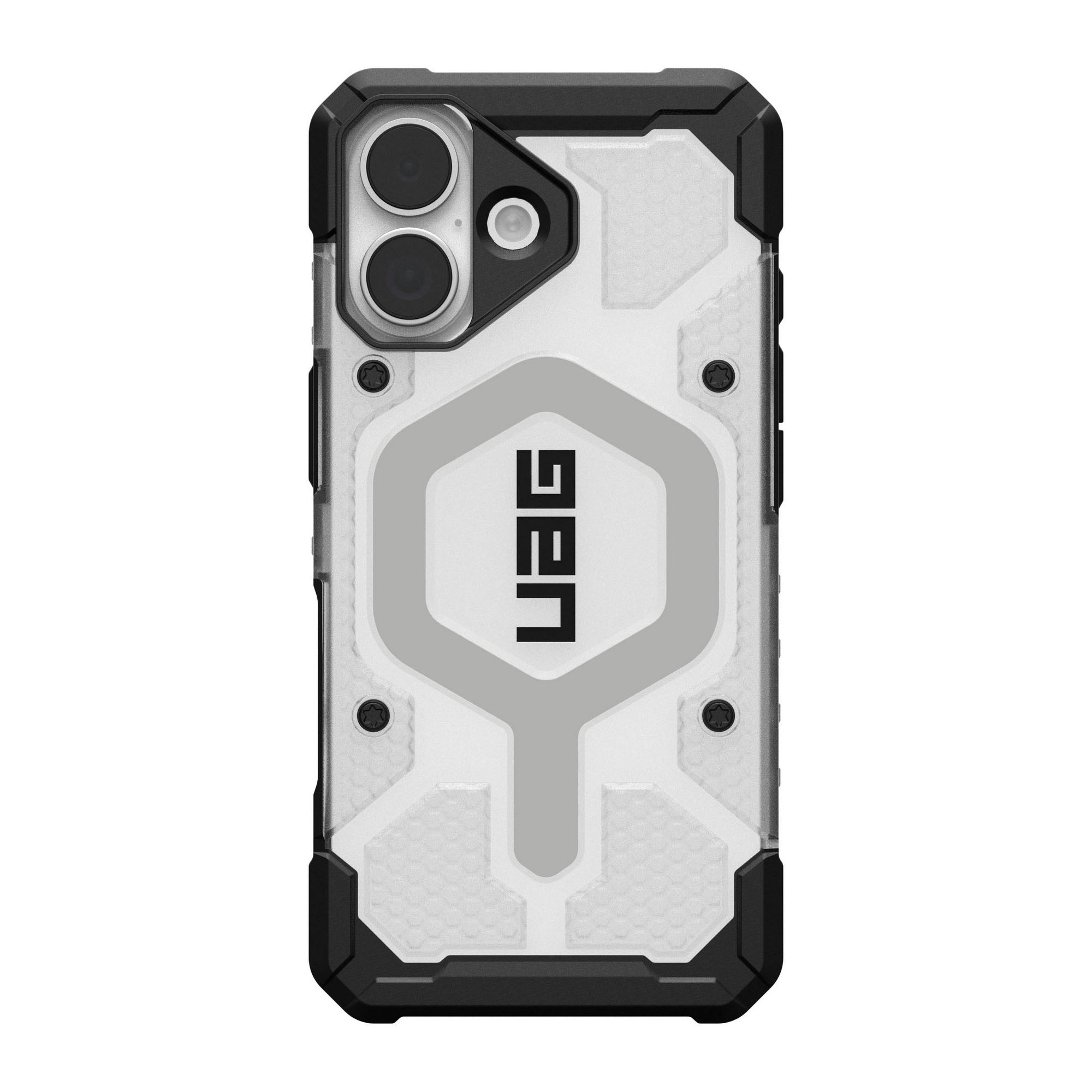 iPhone 17 UAG Pathfinder Clear Magsafe Case - Ice/Silver - 15-14468