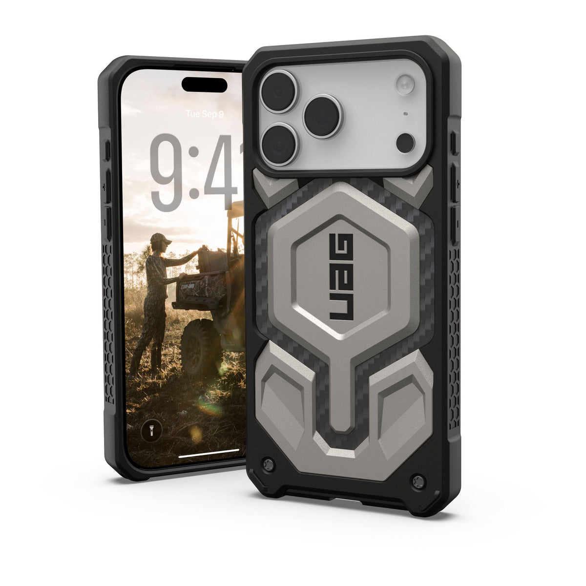 iPhone 18 Pro Max/17 Pro Max UAG Monarch Pro MagSafe Case - Titanium - 15-14493