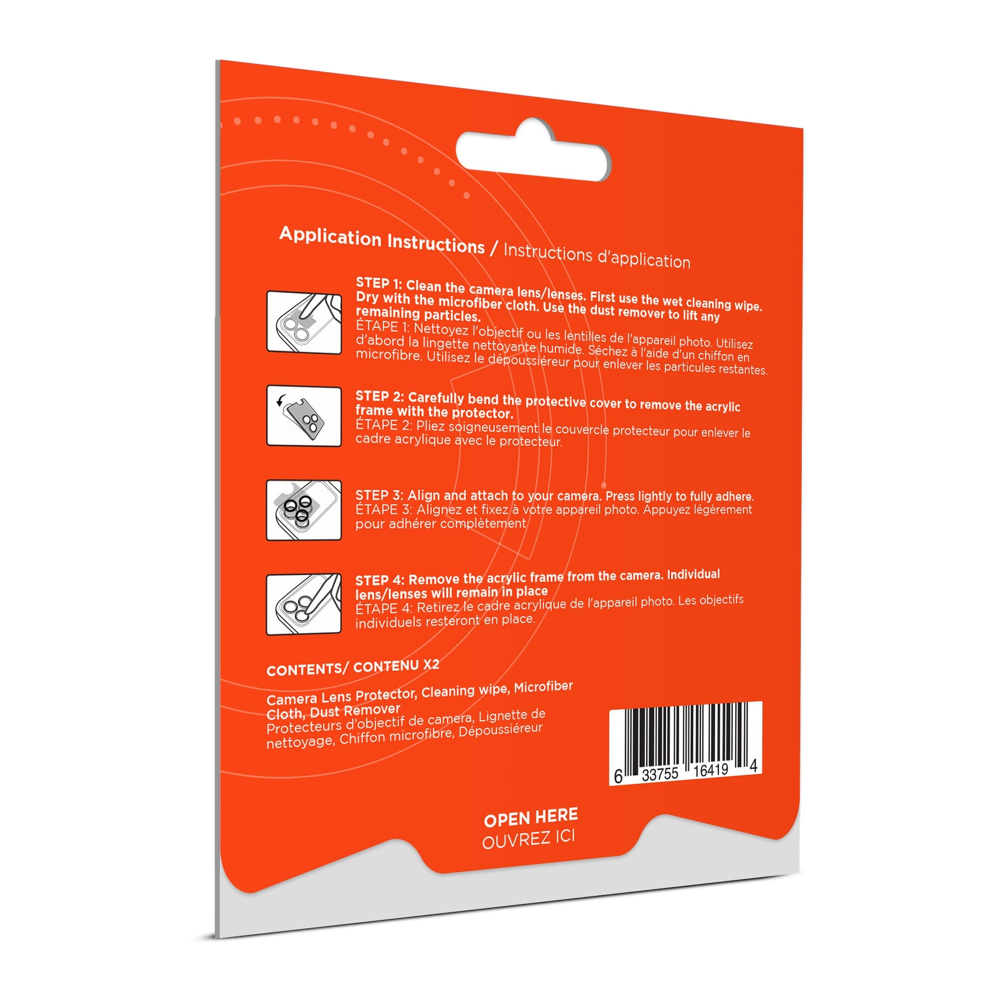 iPhone 17 HyperGear Tempered Glass Camera Rings Lens Protection - 2 Pack - 15-14540