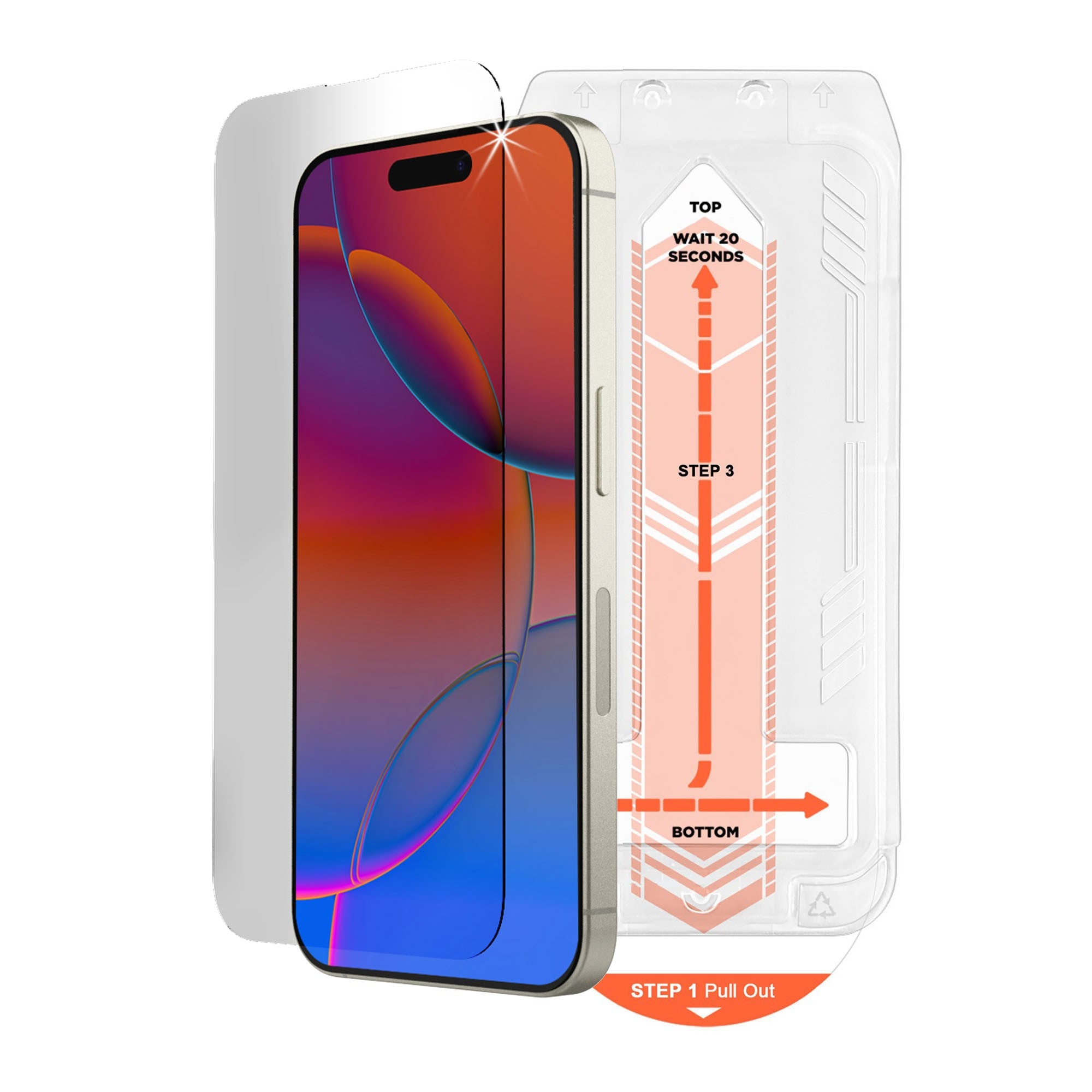 iPhone 17 HyperGear Tempered Glass Screen Protector w/Dust Removal Applicator Tray - 15-14541