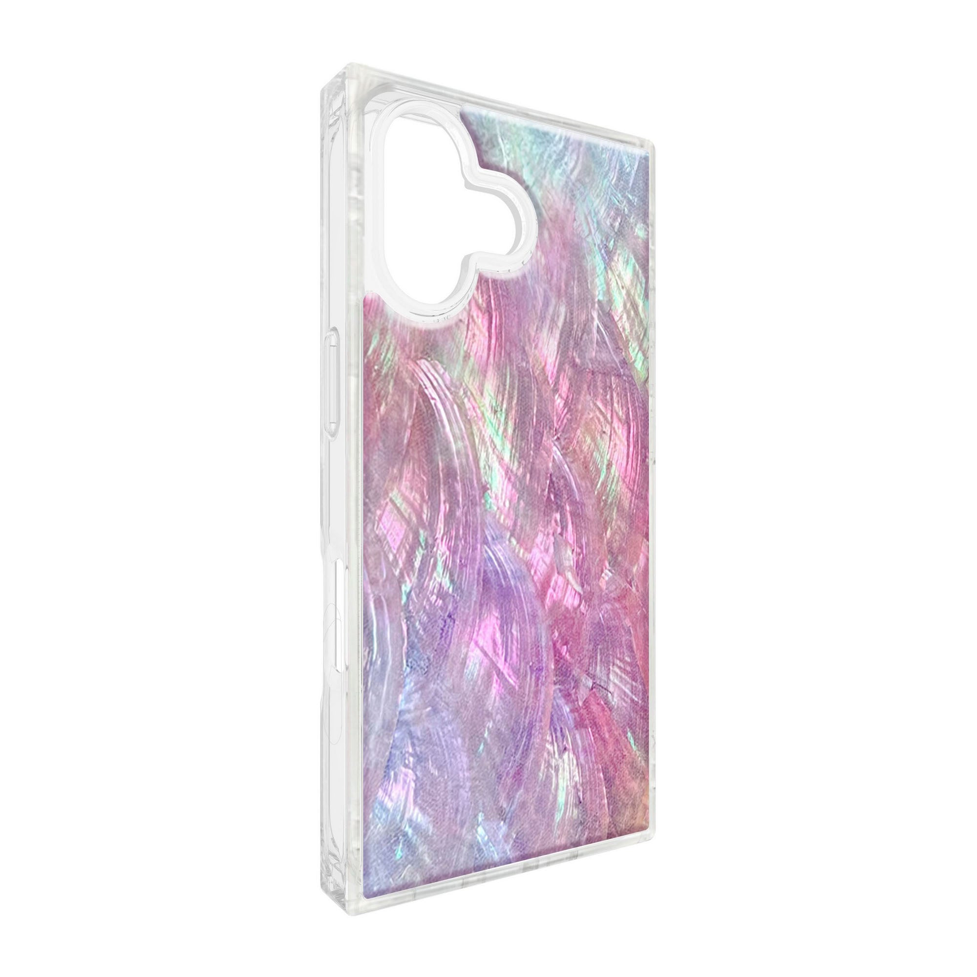 iPhone 17 FLAUNT Square MagSafe Case - Pink Mother of Pearl - 15-14571