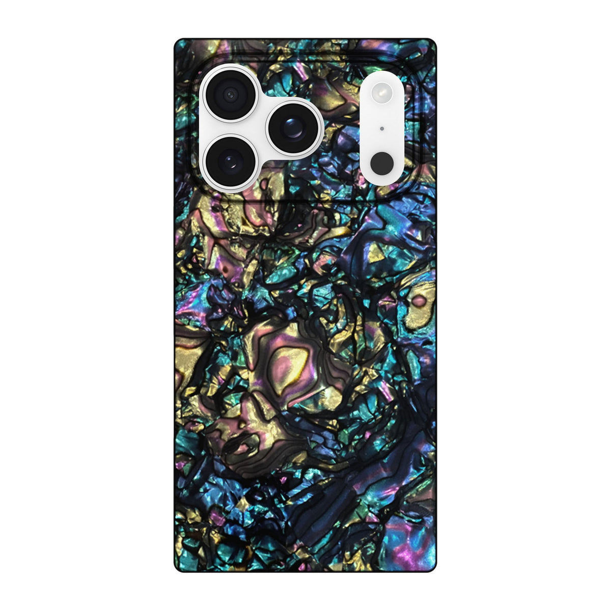iPhone 18 Pro/17 Pro FLAUNT Square MagSafe Case - Abalone Shell - 15-14590