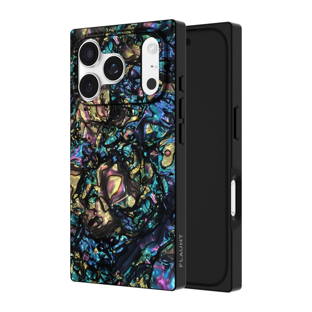 iPhone 18 Pro/17 Pro FLAUNT Square MagSafe Case - Abalone Shell - 15-14590