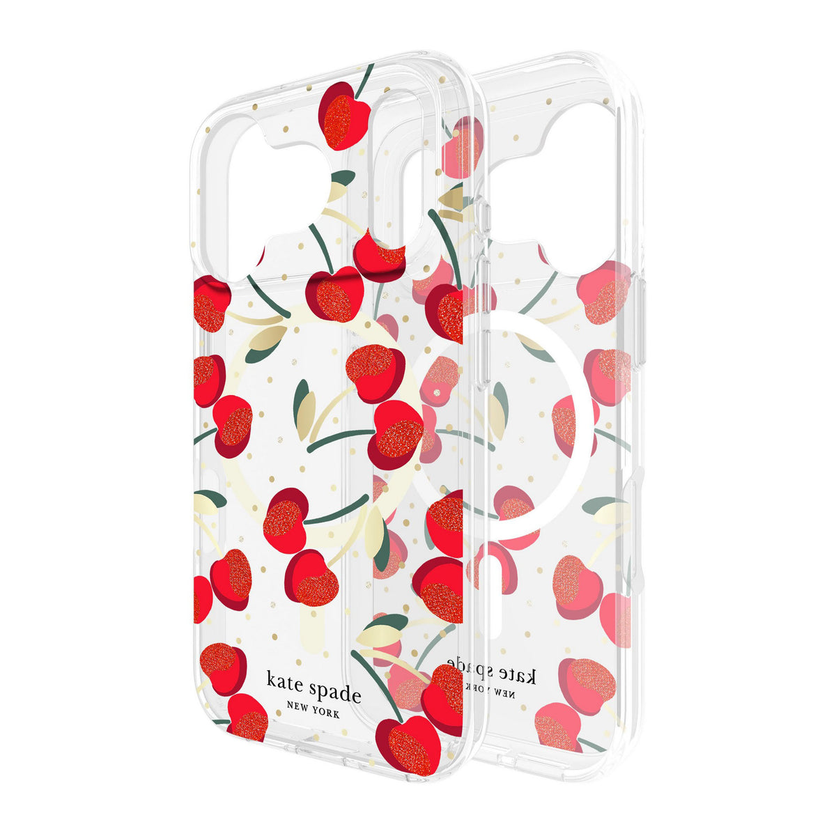 iPhone 18 Pro/17 Pro Kate Spade Protective MagSafe Case - Cherry Dot - 15-14595