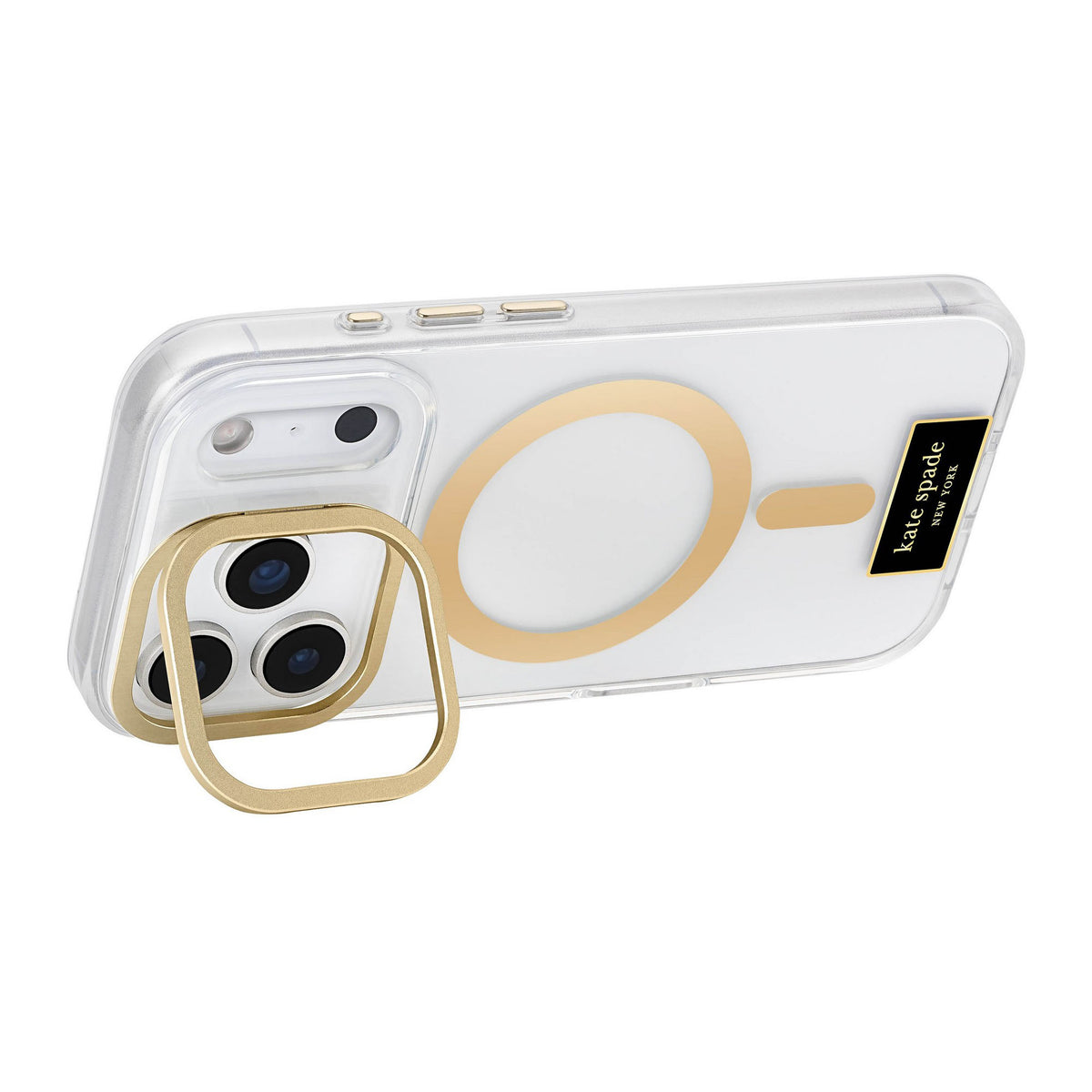 iPhone 18 Pro/17 Pro Kate Spade Protective MagSafe w/Stand Case - Icon Clear - 15-14598