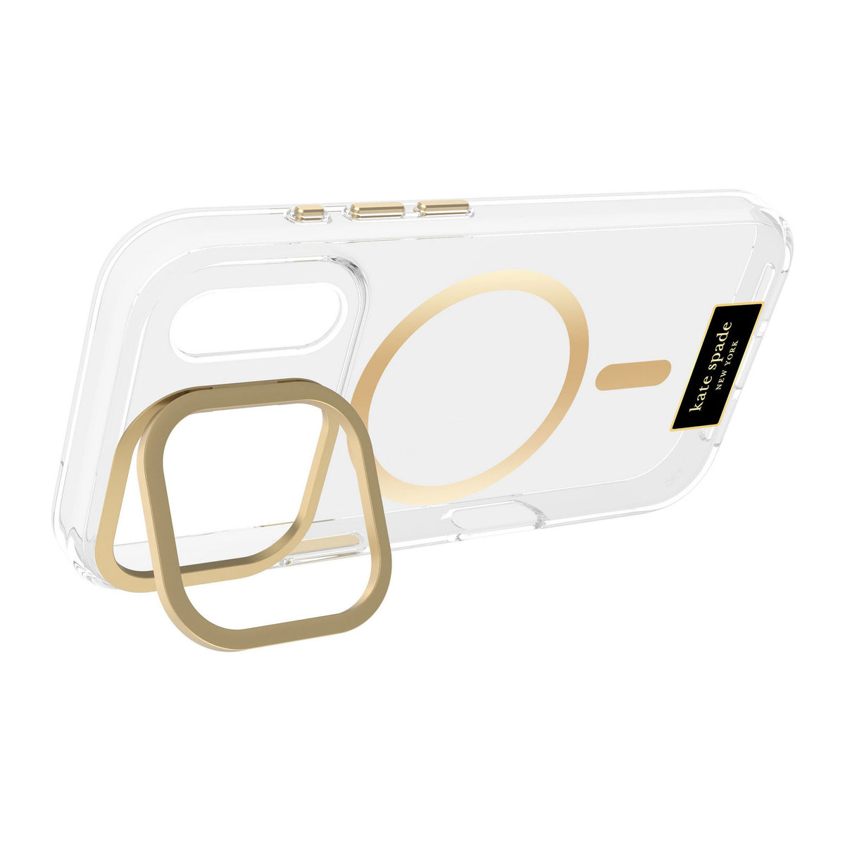 iPhone 18 Pro/17 Pro Kate Spade Protective MagSafe w/Stand Case - Icon Clear - 15-14598