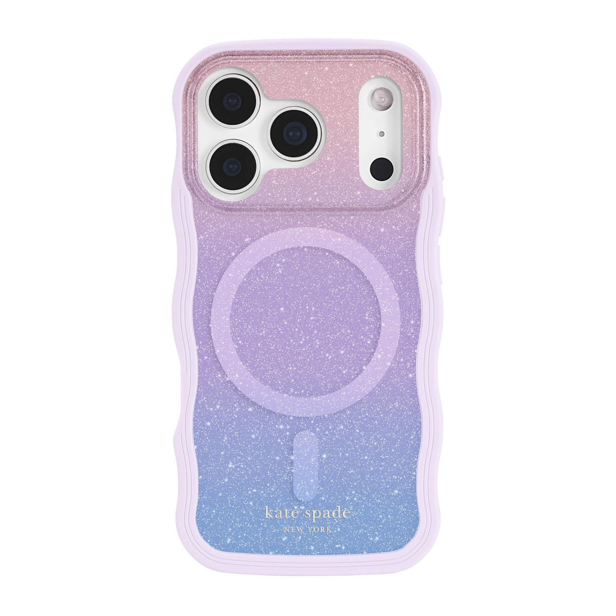iPhone 18 Pro/17 Pro Kate Spade Wavy MagSafe Case - Opal Glitter - 15-14601
