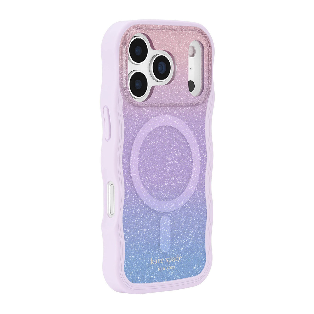iPhone 18 Pro/17 Pro Kate Spade Wavy MagSafe Case - Opal Glitter - 15-14601