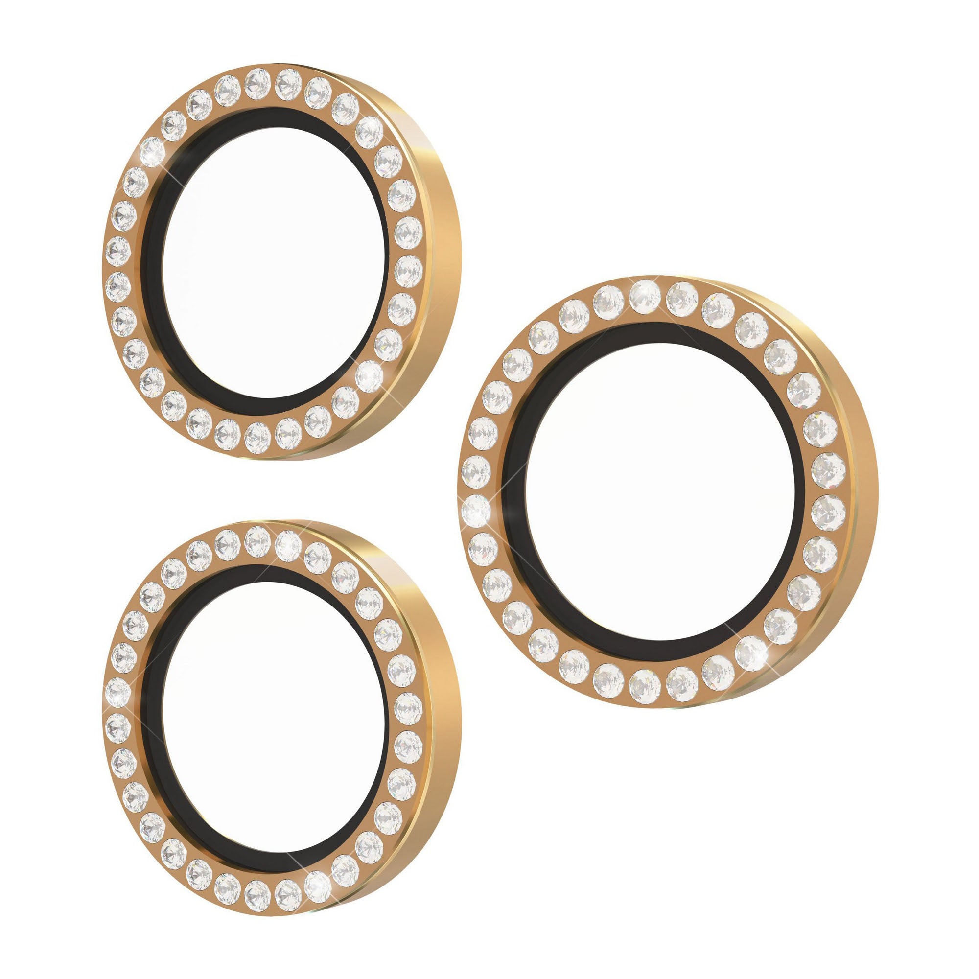 iPhone 17 Pro/Pro Max Kate Spade Aluminum Ring Lens Protectors - Set In Stone Gold - 15-14621