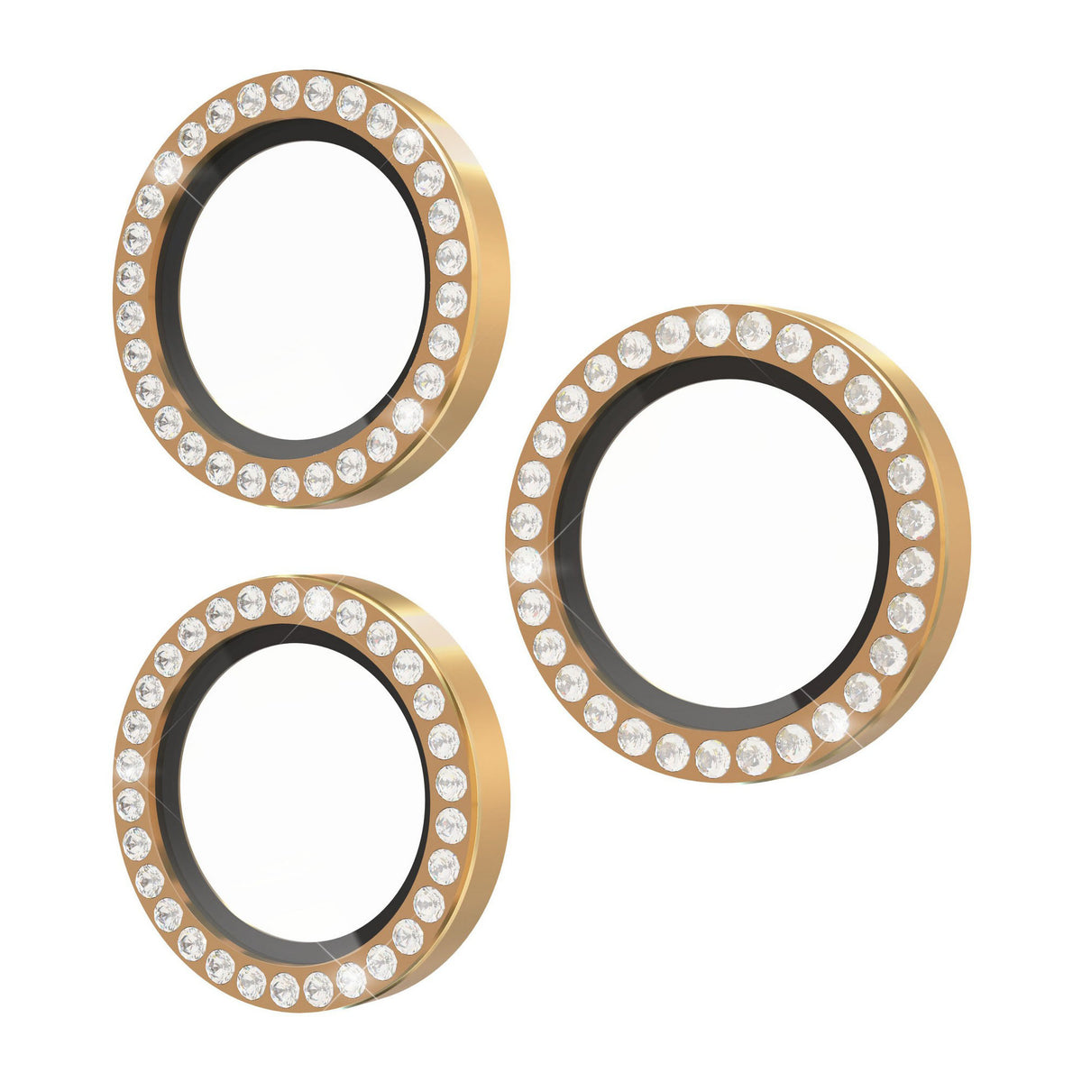 iPhone 18 Pro Max/18 Pro/17 Pro/Pro Max Kate Spade Aluminum Ring Lens Protectors - Set In Stone Gold - 15-14621