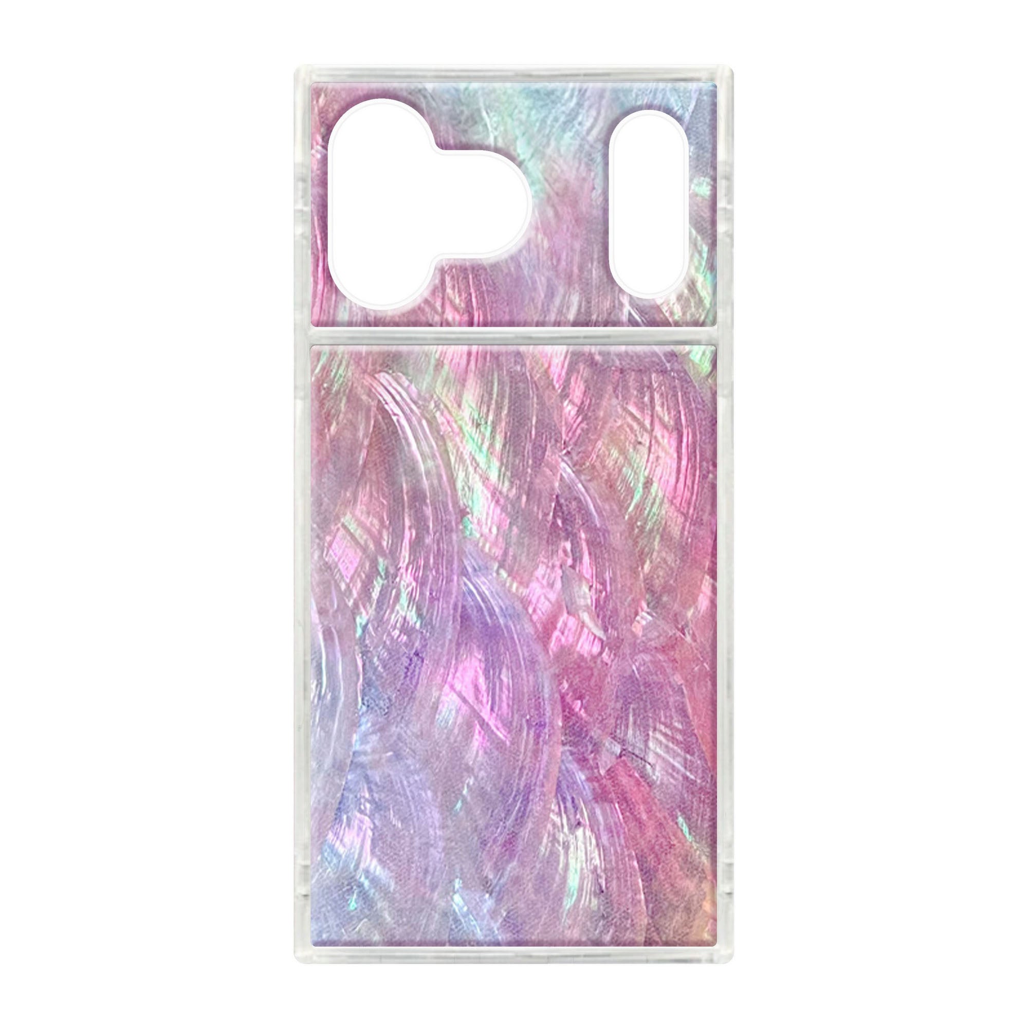 iPhone 17 Pro Max FLAUNT Square MagSafe Case - Pink Mother of Pearl - 15-14629