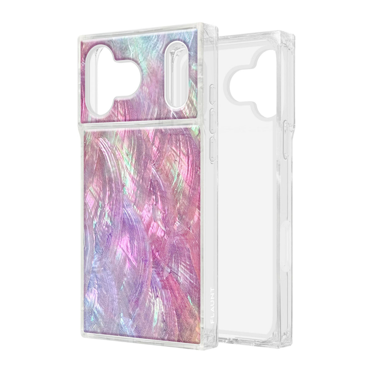 iPhone 18 Pro Max/17 Pro Max FLAUNT Square MagSafe Case - Pink Mother of Pearl - 15-14629