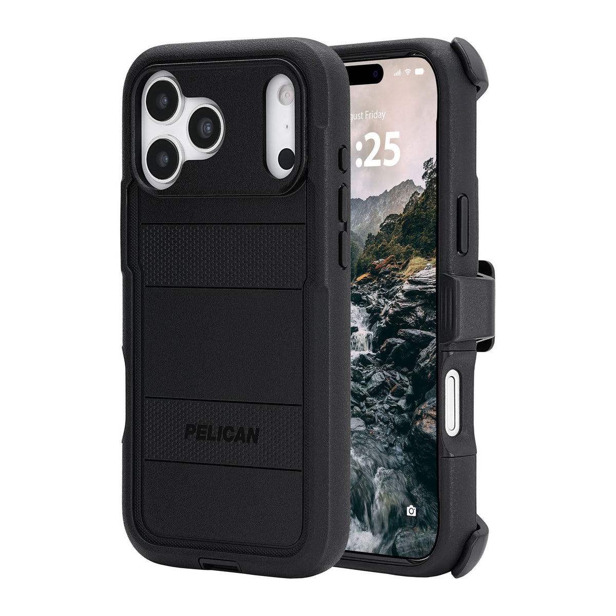 iPhone 18 Pro Max/17 Pro Max Pelican Voyager MagSafe w/Holster Case - Black - 15-14642