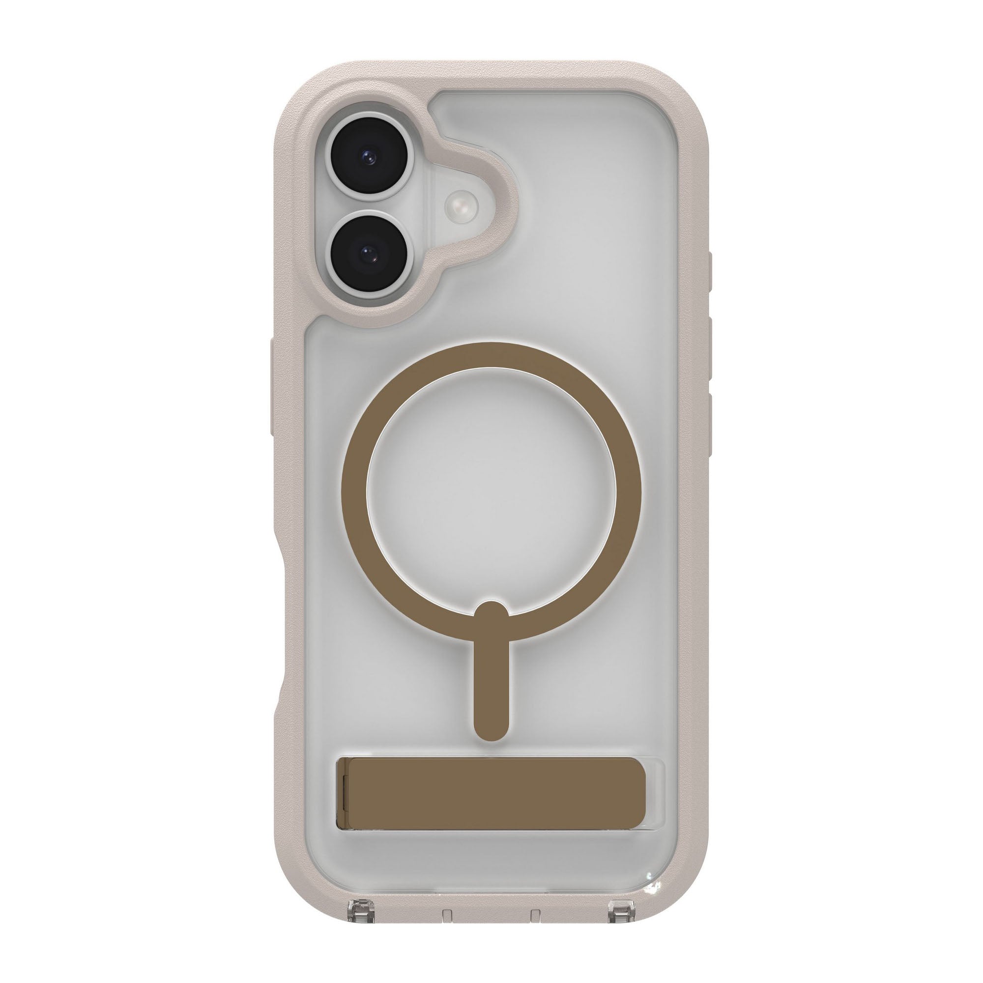 iPhone 17 ZAGG Graphene Rainier Snap Kickstand Case - Sandstone - 15-14669