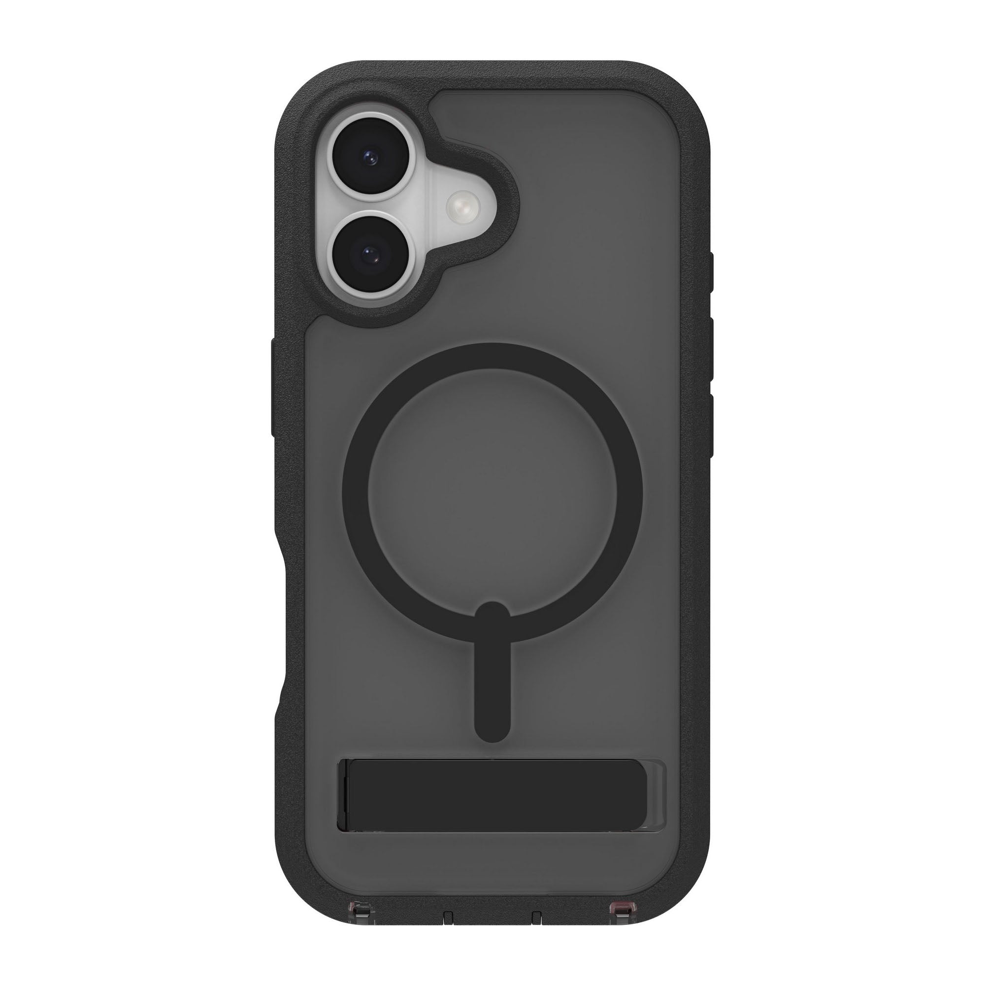 iPhone 17 ZAGG Graphene Rainier Snap Kickstand Case - Smoke Black - 15-14670