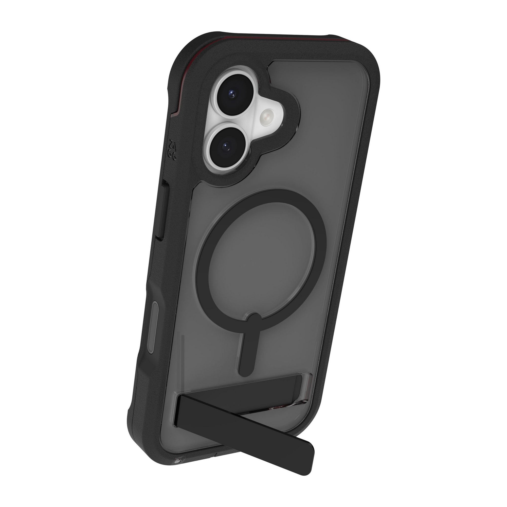iPhone 17 ZAGG Graphene Rainier Snap Kickstand Case - Smoke Black - 15-14670